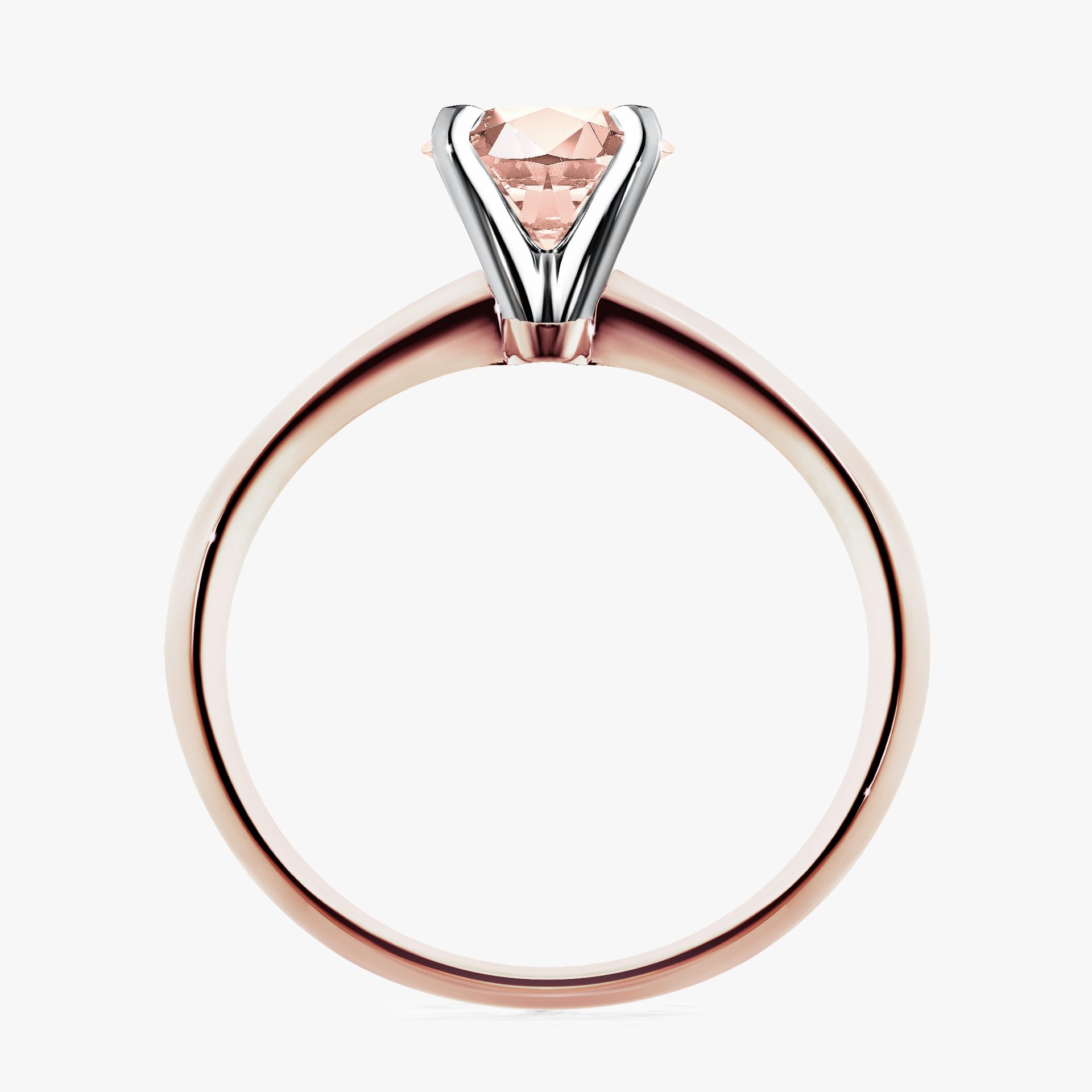 Pierścionek zaręczynowy My Angel z różowego złota z morganitem 1,00ct