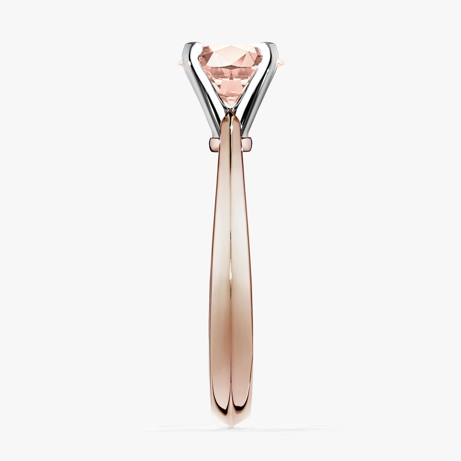 Pierścionek zaręczynowy My Angel z różowego złota z morganitem 1,00ct