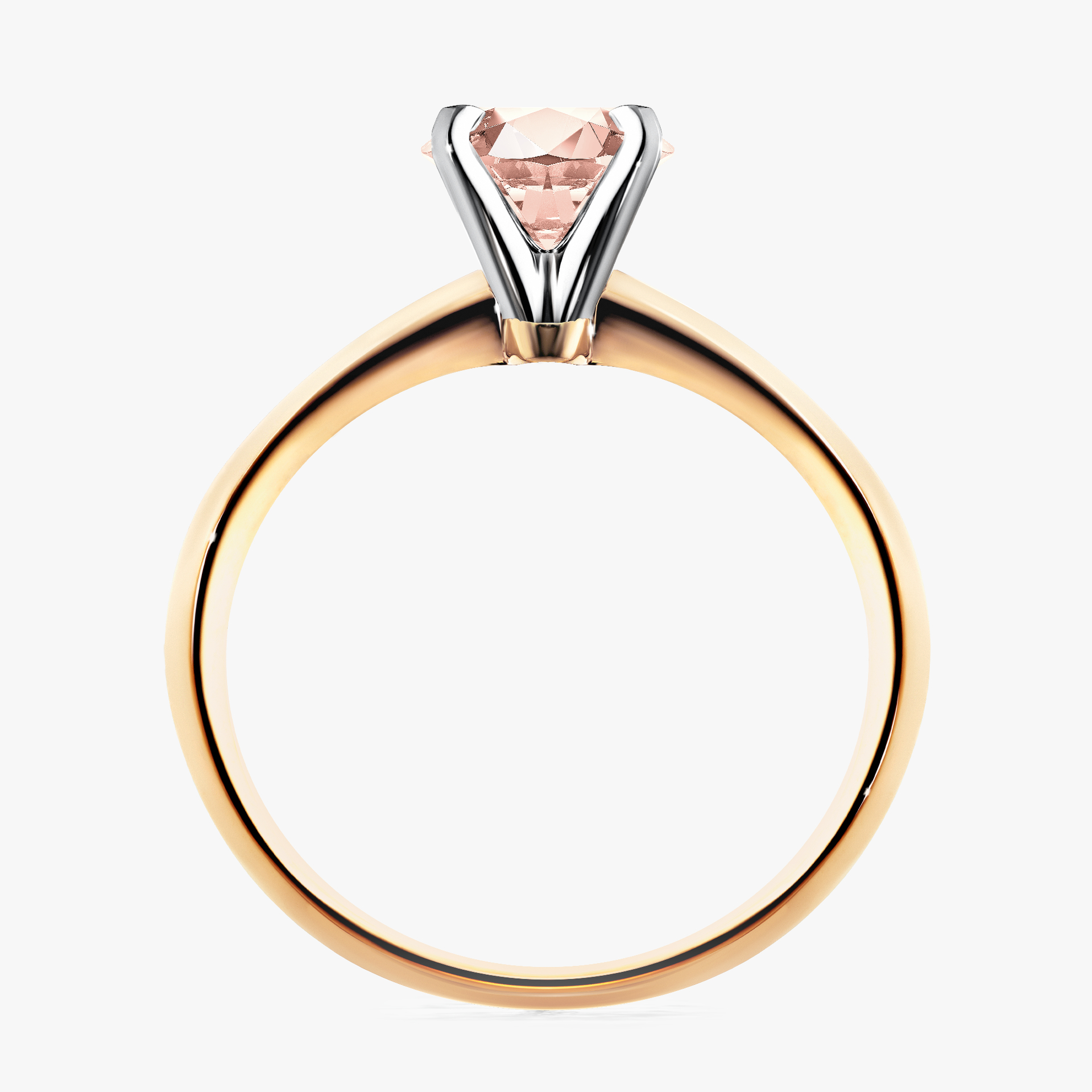 Pierścionek zaręczynowy My Angel z żółtego złota z morganitem 1,00ct