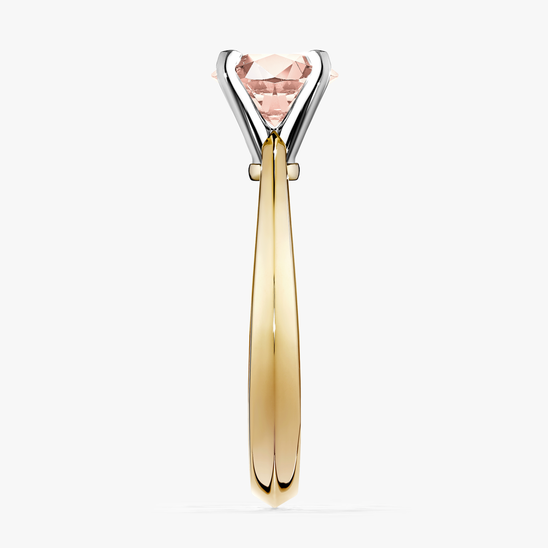 Pierścionek zaręczynowy My Angel z żółtego złota z morganitem 1,00ct