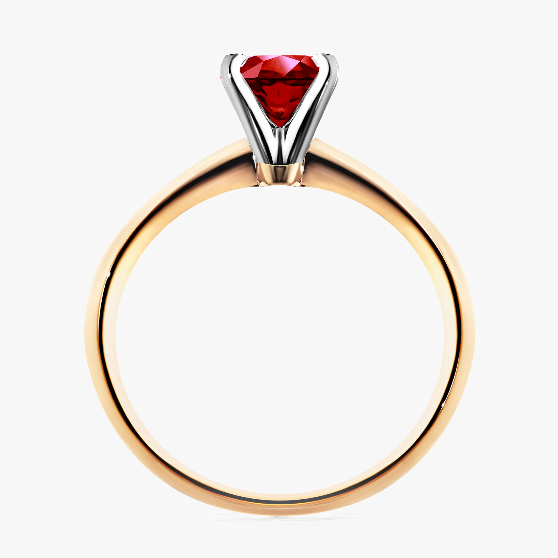 Pierścionek zaręczynowy My Angel z żółtego złota z rubinem 0,80ct