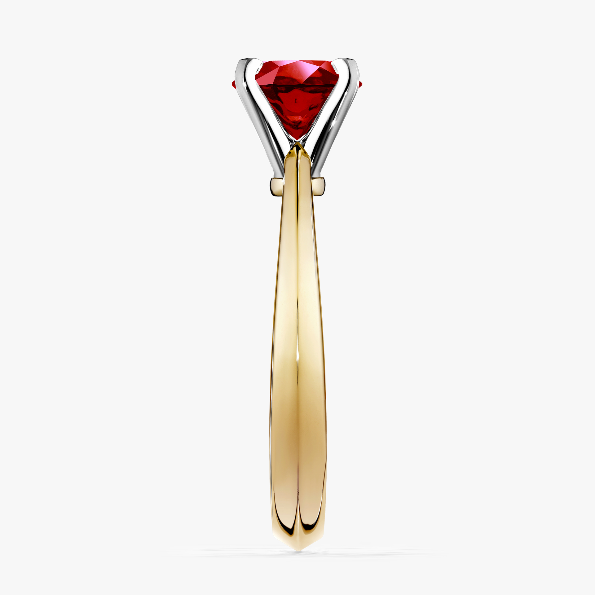 Pierścionek zaręczynowy My Angel z żółtego złota z rubinem 0,80ct