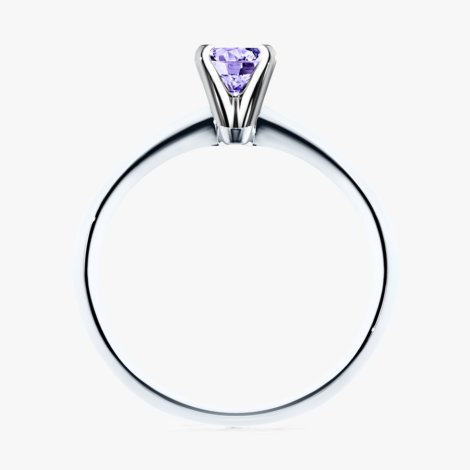 Pierścionek zaręczynowy My Angel z białego złota z tanzanitem 0,25ct