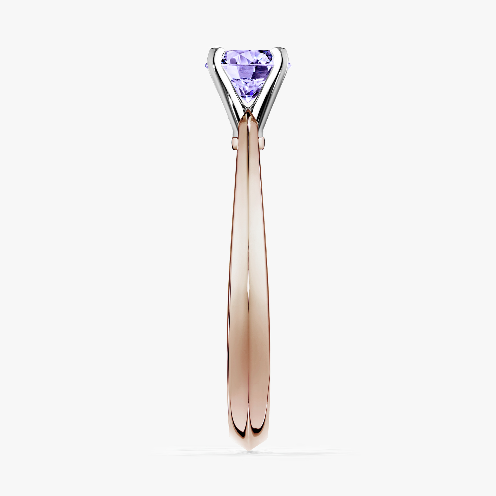 Pierścionek zaręczynowy My Angel z różowego złota z tanzanitem 0,25ct