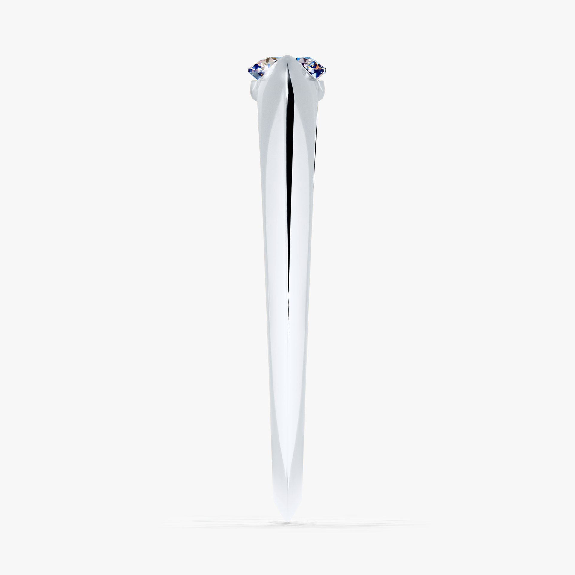 Pierścionek zaręczynowy My Baby z białego złota z diamentem laboratoryjnym 0,25ct