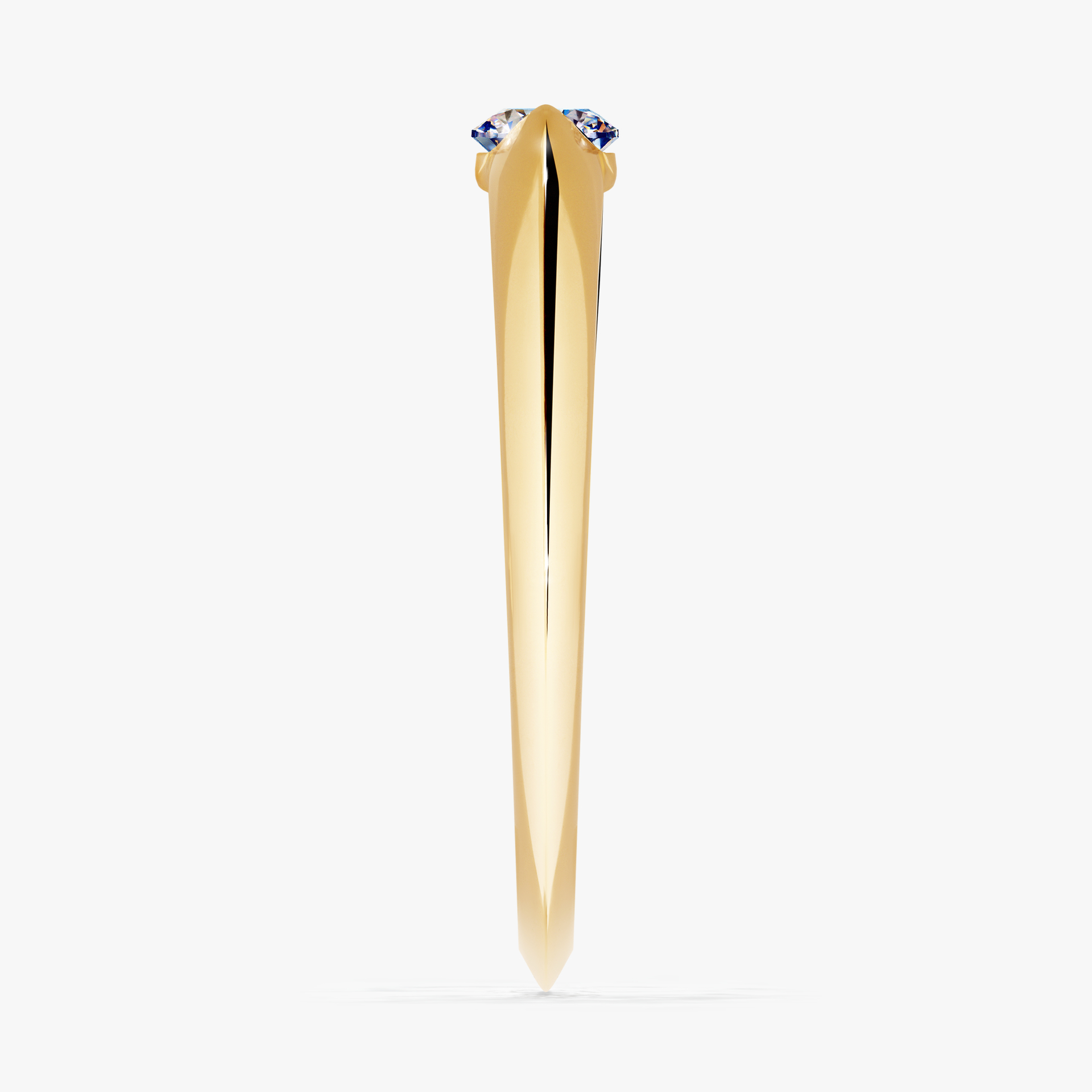 Pierścionek zaręczynowy My Baby z żółtego złota z diamentem naturalnym 0,25ct