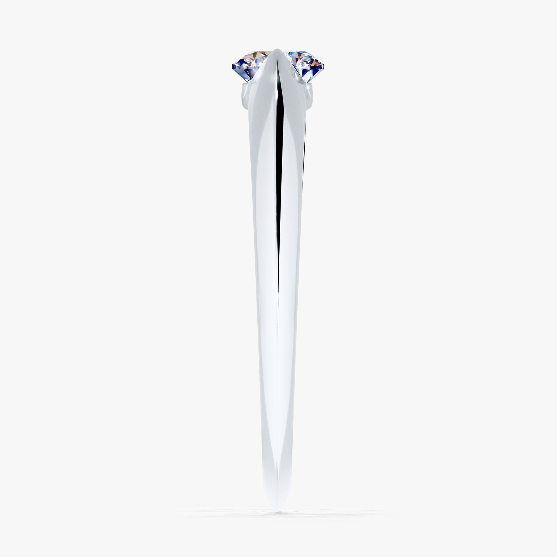Pierścionek zaręczynowy My Baby z białego złota z diamentem laboratoryjnym 0,50ct