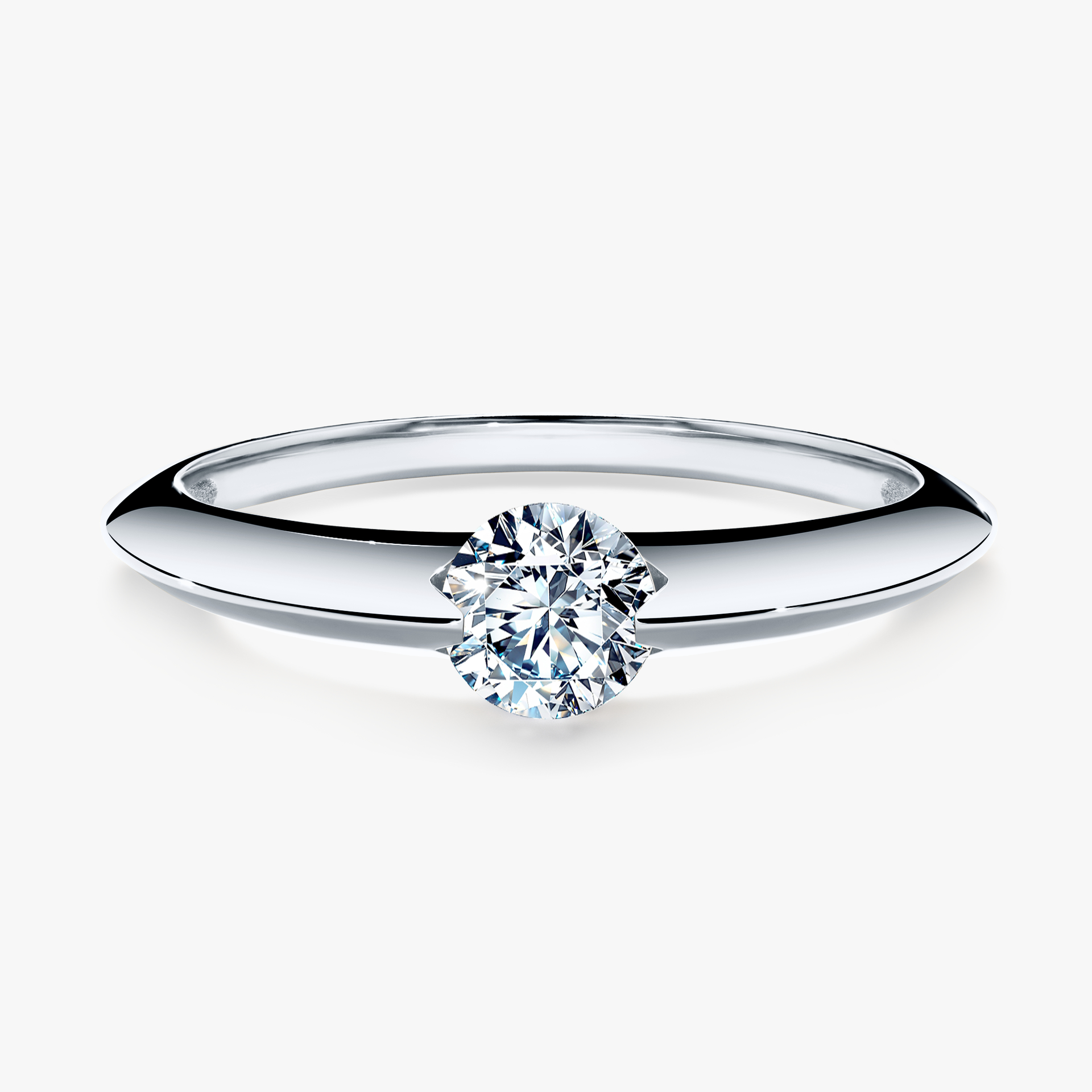 Pierścionek zaręczynowy My Baby z białego złota z diamentem naturalnym 1,00ct