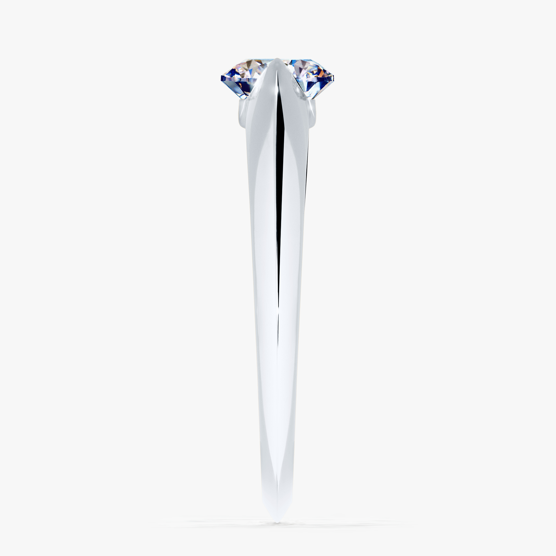 Pierścionek zaręczynowy My Baby z białego złota z diamentem naturalnym 1,00ct