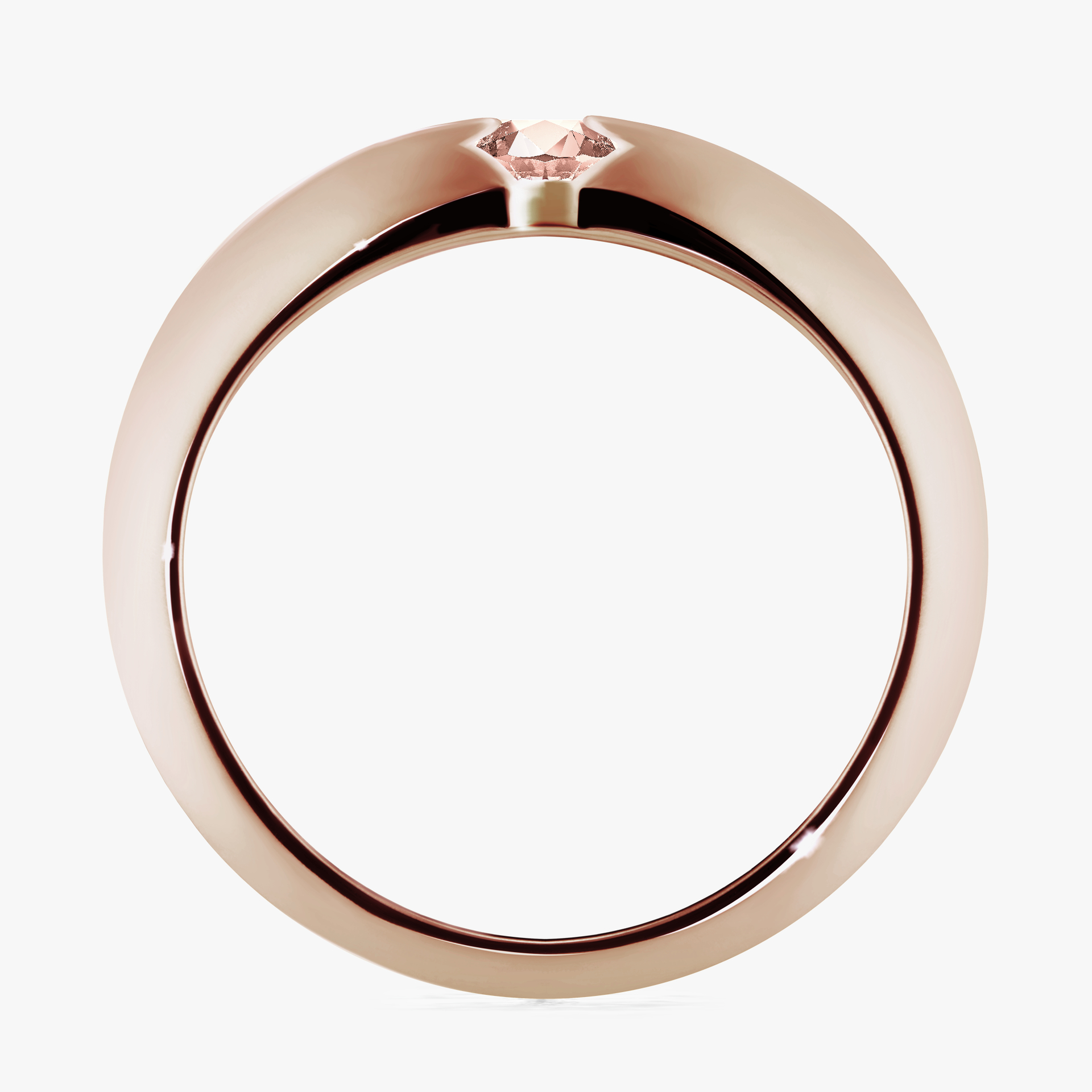 Pierścionek zaręczynowy My Baby z różowego złota z morganitem 0,25ct