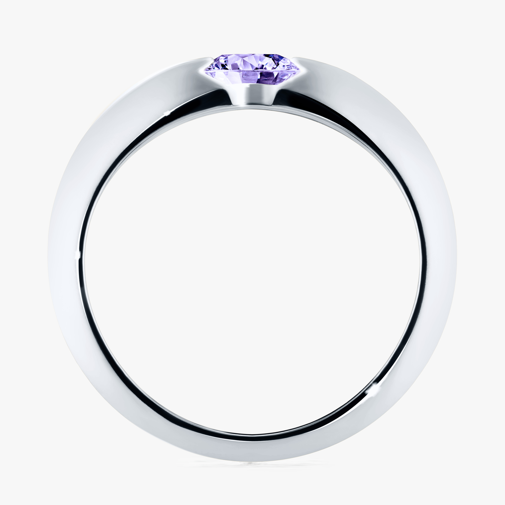 Pierścionek zaręczynowy My Baby z białego złota z tanzanitem 1,00ct