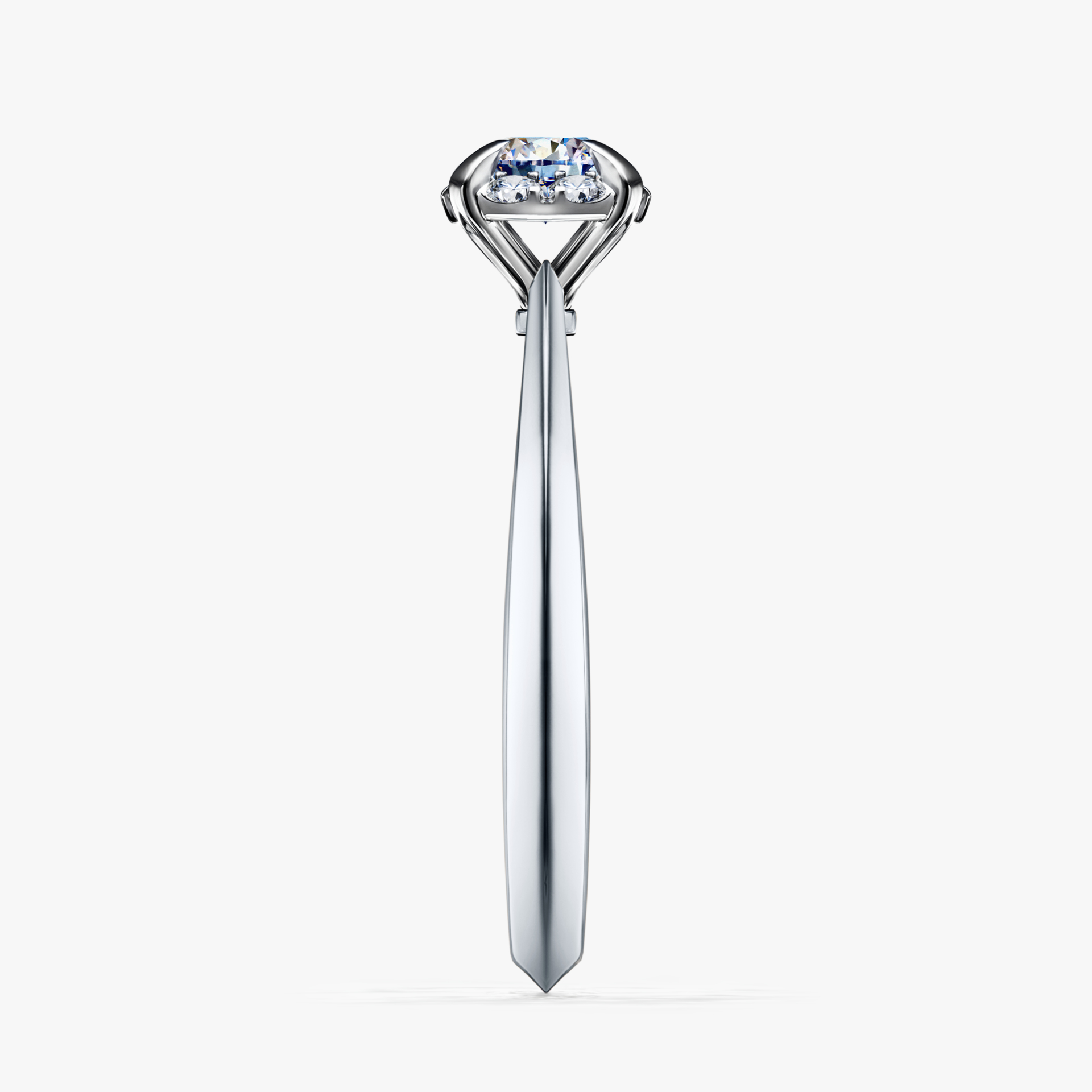Pierścionek zaręczynowy My Beauty z białego złota z diamentem laboratoryjnym 0,33ct