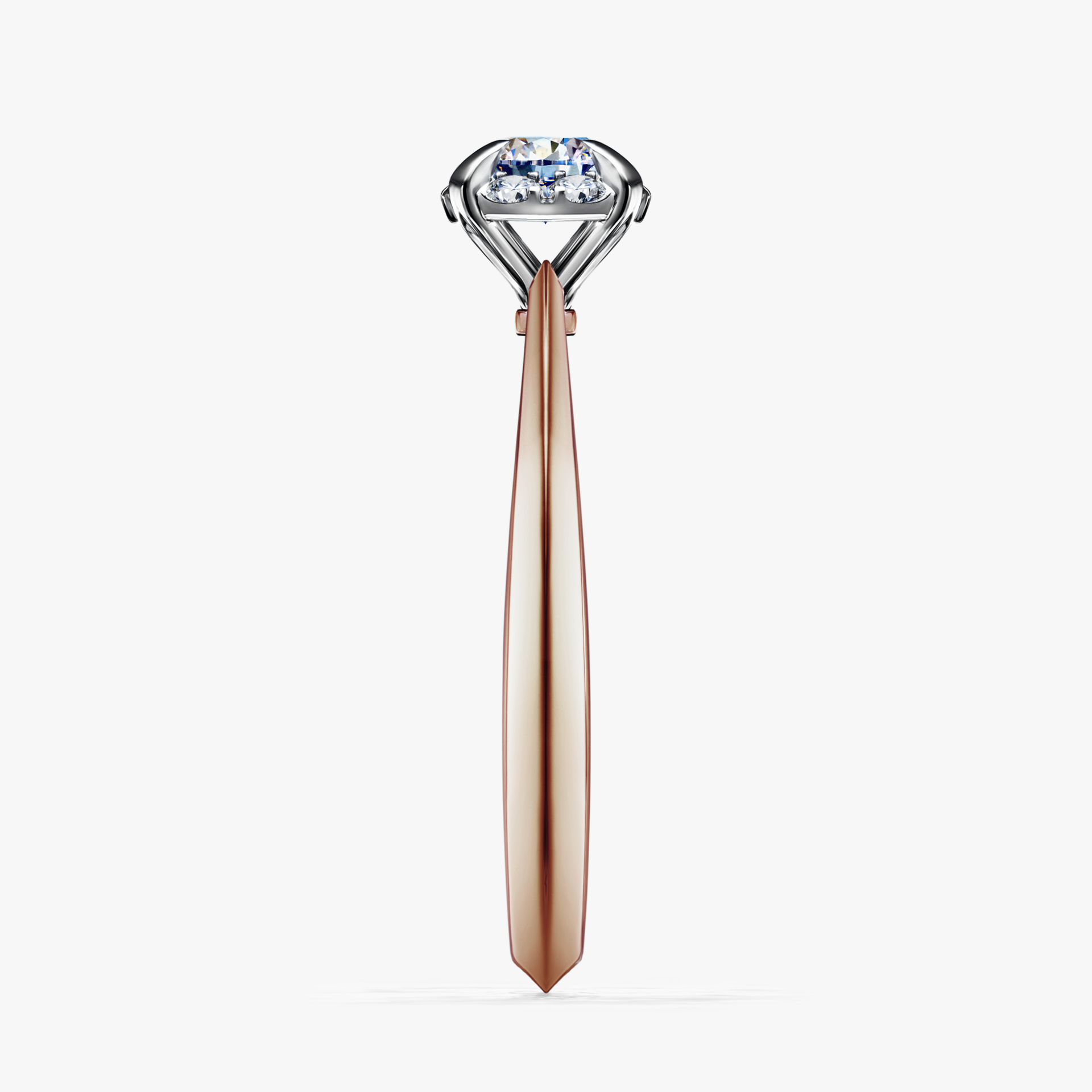 Pierścionek zaręczynowy My Beauty z różowego złota z diamentem laboratoryjnym 0,33ct