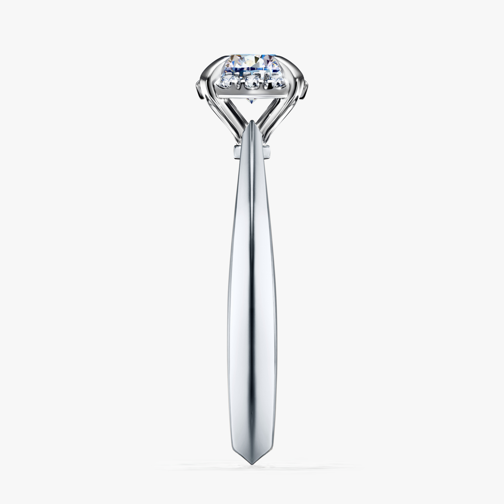 Pierścionek zaręczynowy My Beauty z białego złota z diamentem laboratoryjnym 0,62ct