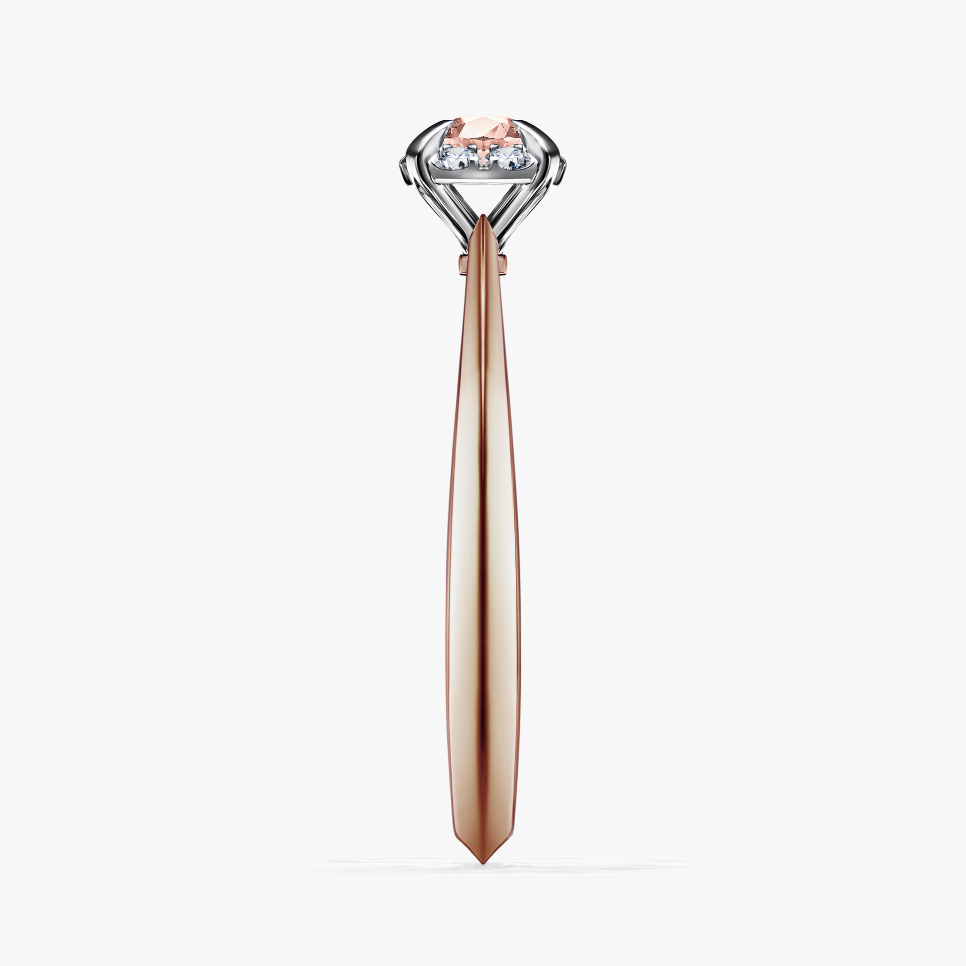 Pierścionek zaręczynowy My Beauty z różowego złota z morganitem 0,14ct