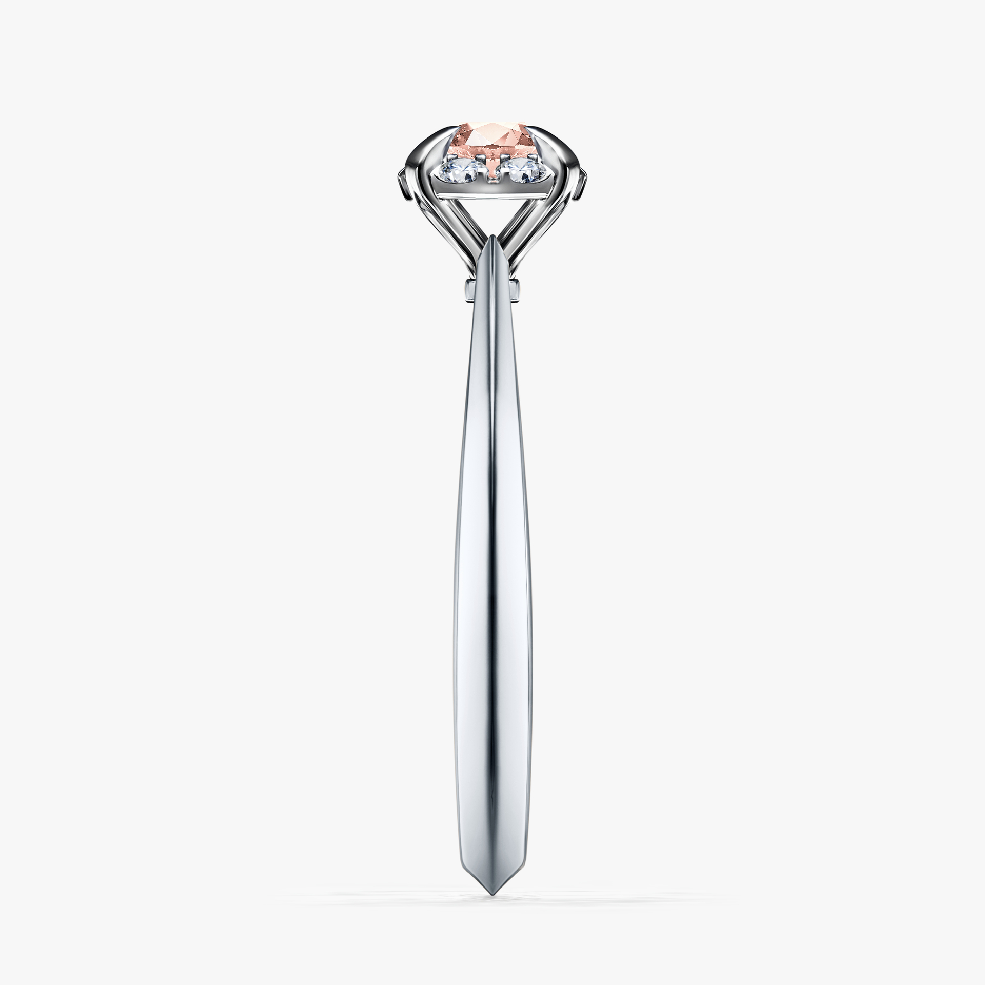 Pierścionek zaręczynowy My Beauty z białego złota z morganitem 0,33ct
