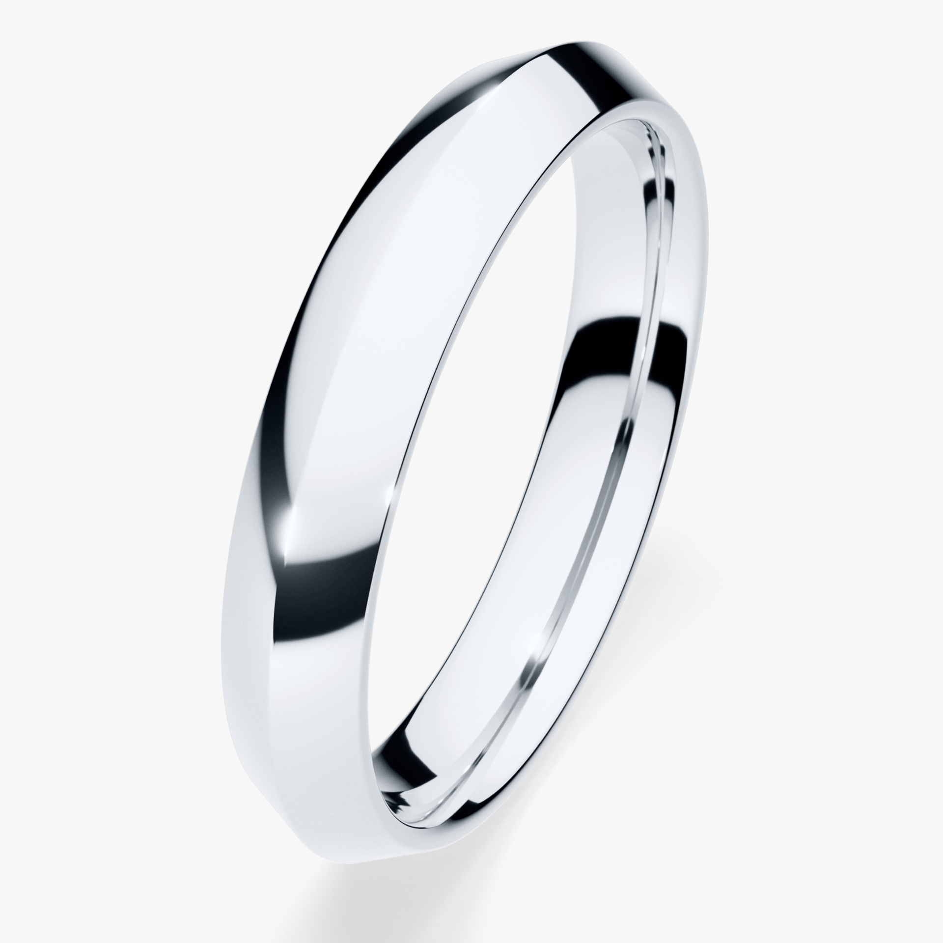 Obrączka ślubna Classica z białego złota 3,5mm