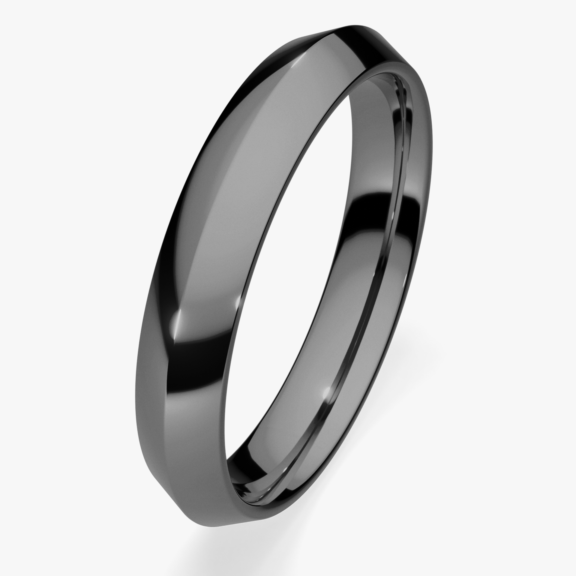 Obrączka ślubna Classica z czarnego złota 3,5mm