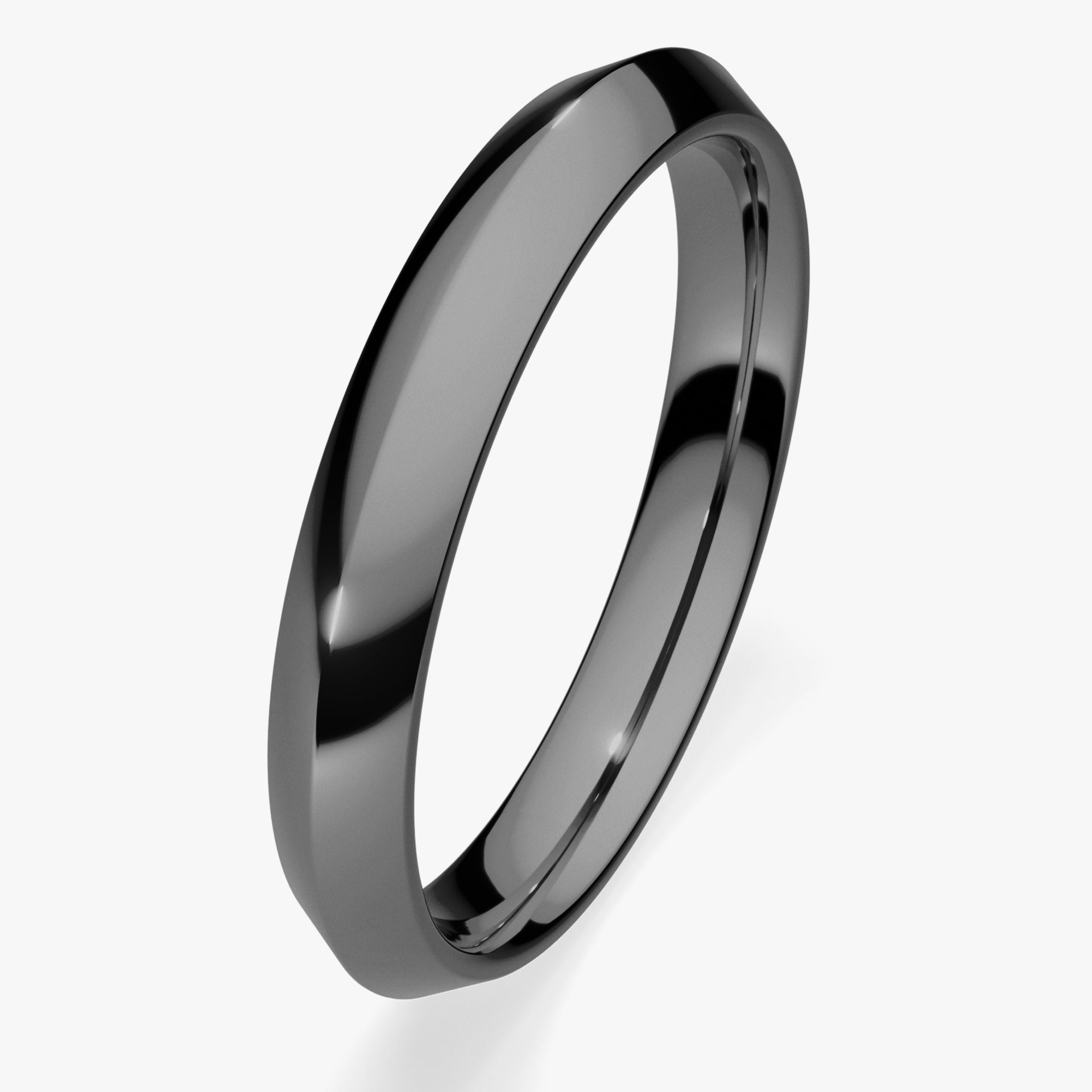 Obrączka ślubna Classica z czarnego złota 3mm