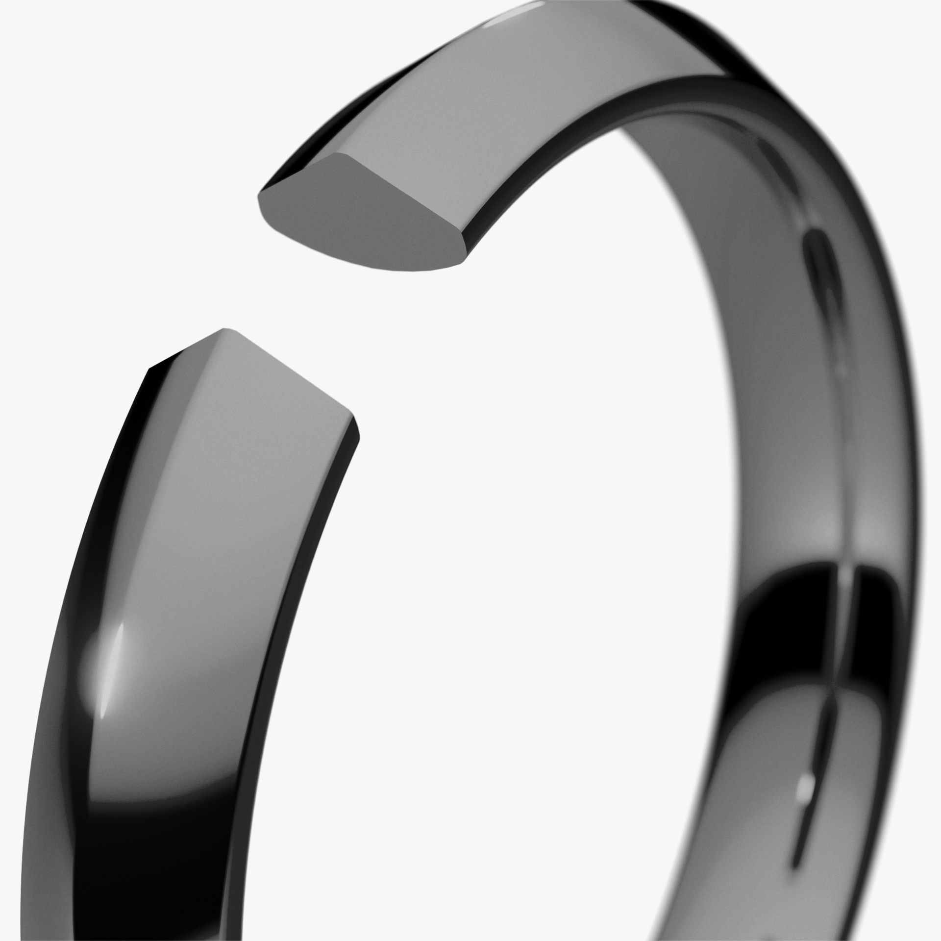 Obrączka ślubna Classica z czarnego złota 3mm