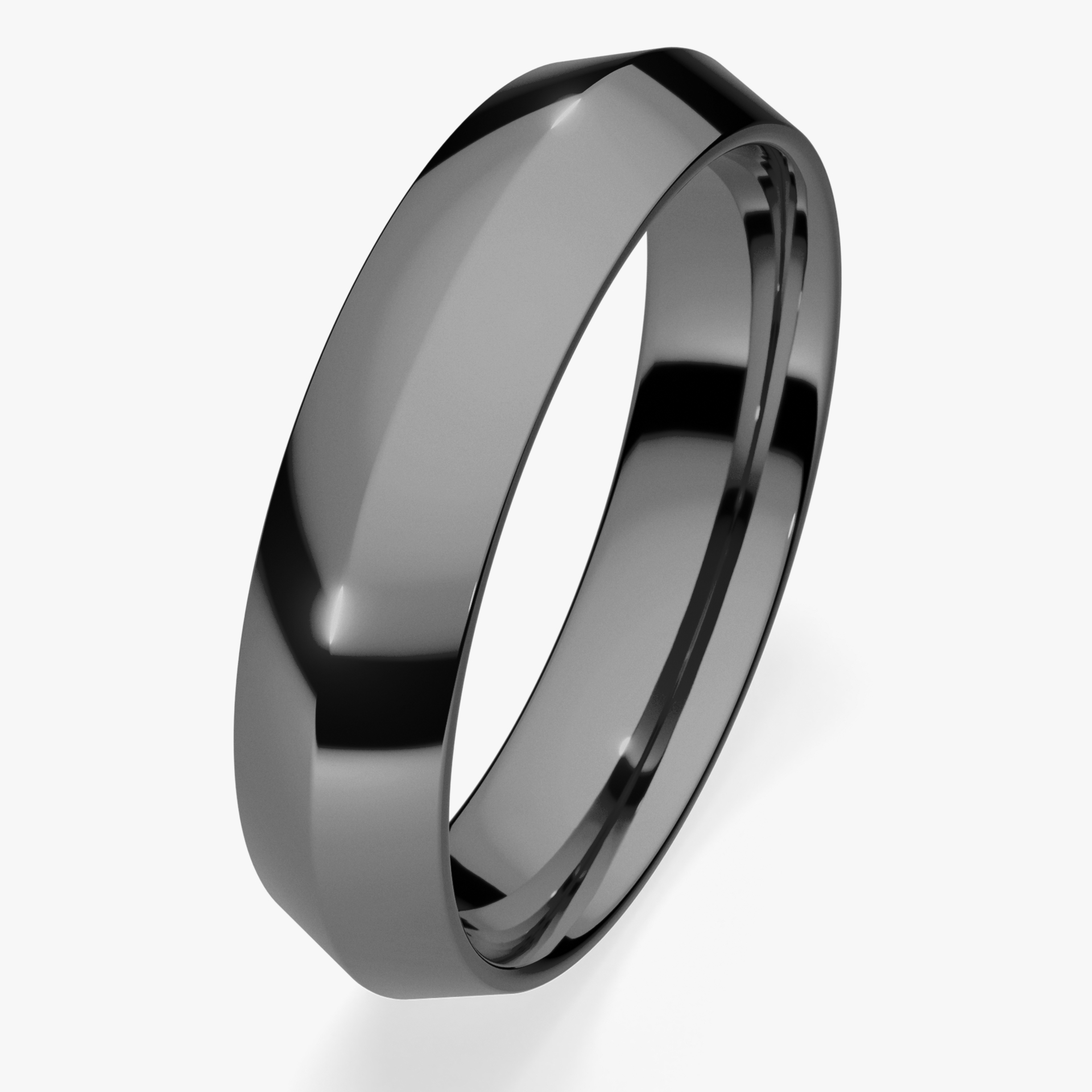 Obrączka ślubna Classica z czarnego złota 4,5mm