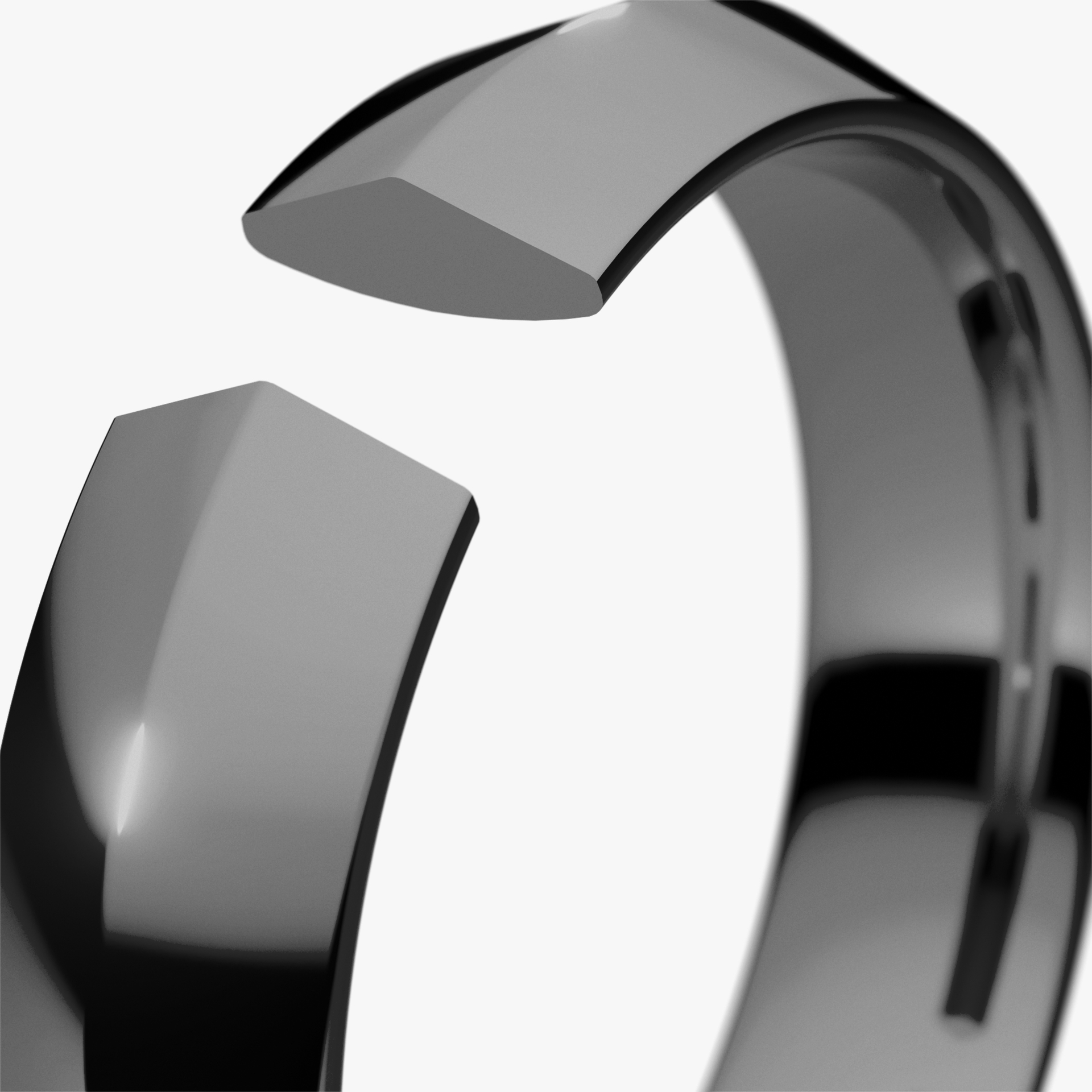 Obrączka ślubna Classica z czarnego złota 4,5mm