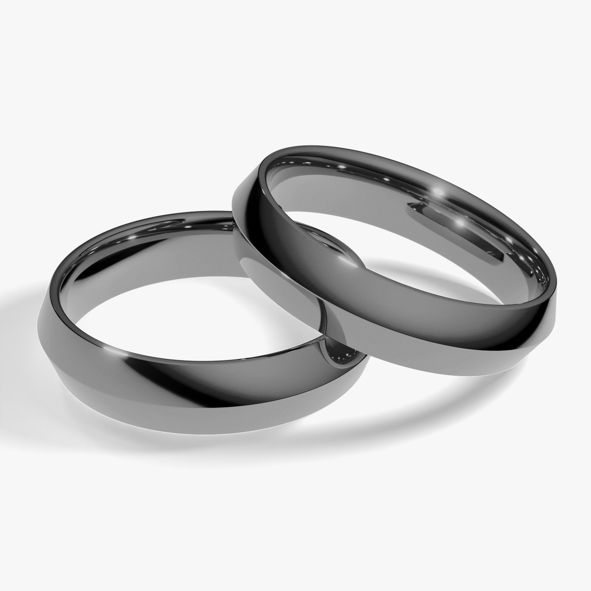 Obraczka slubna classica 4 5 mm z czarnego zlota 04