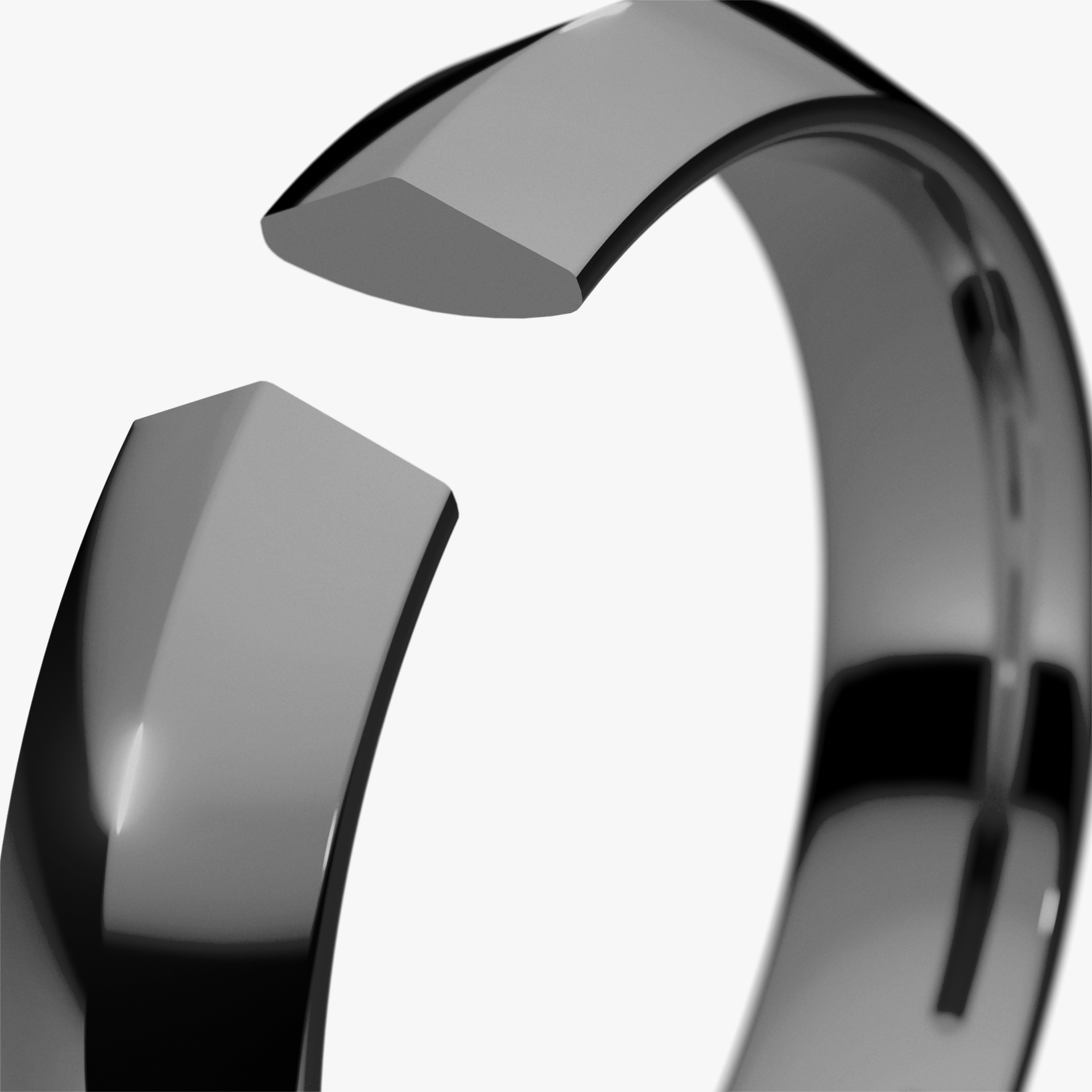 Obrączka ślubna Classica z czarnego złota 4mm