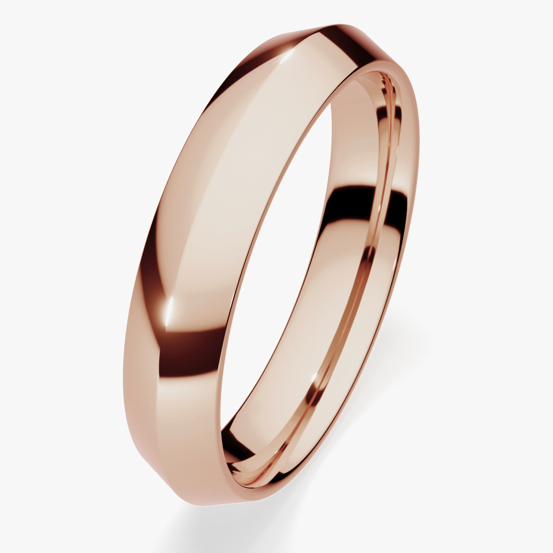 Obrączka ślubna Classica z różowego złota 4mm