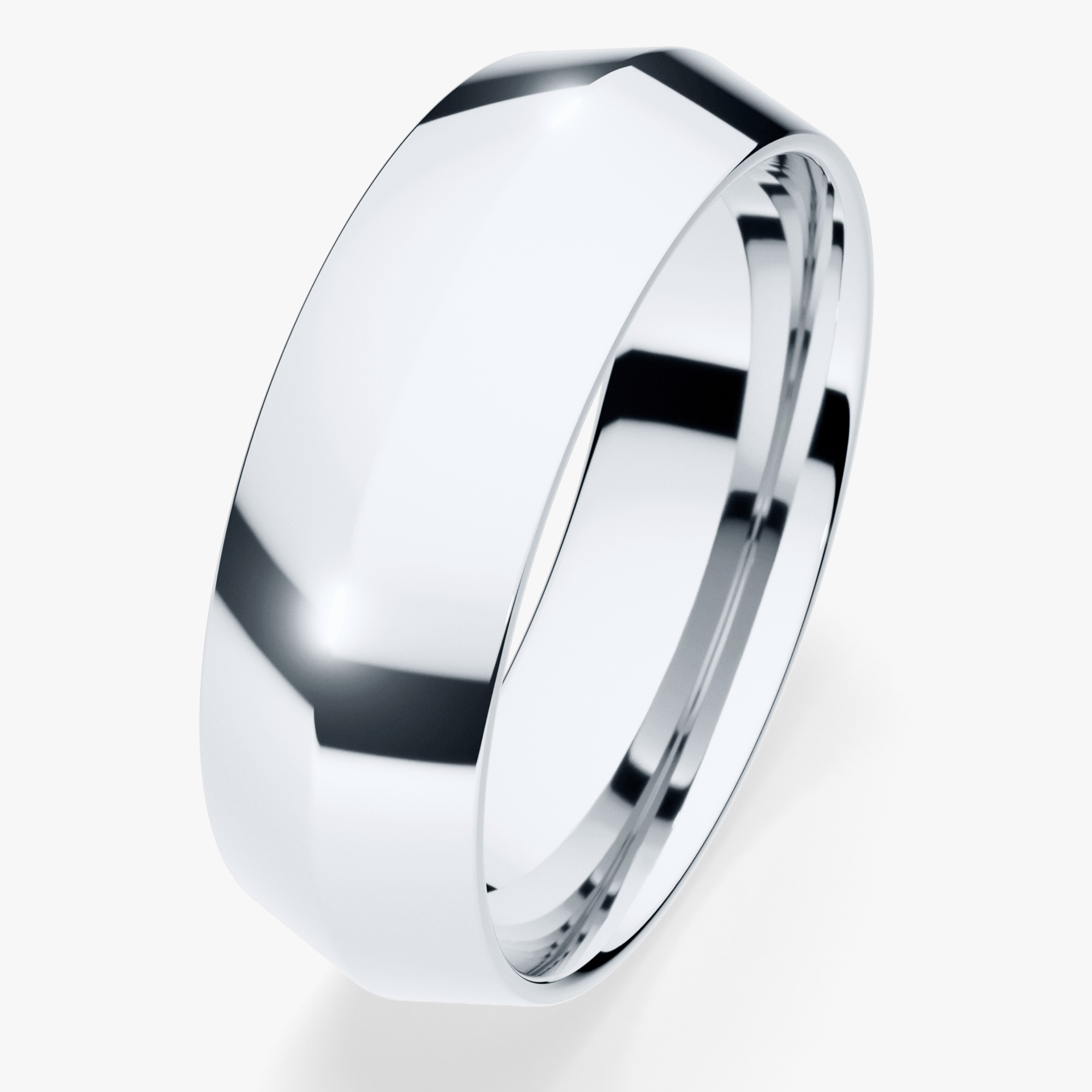 Obrączka ślubna Classica z białego złota 6mm