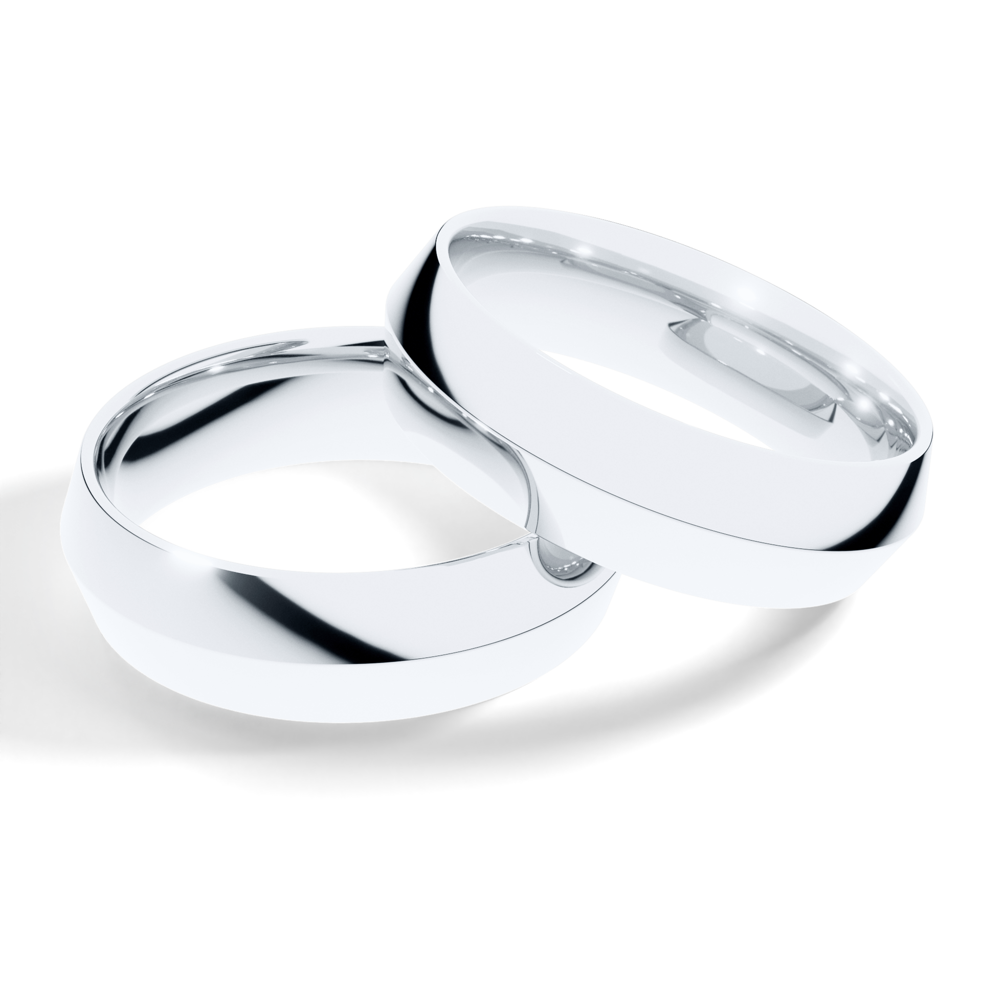 Obraczki slubne classica 5 5 mm z bialego zlota 04