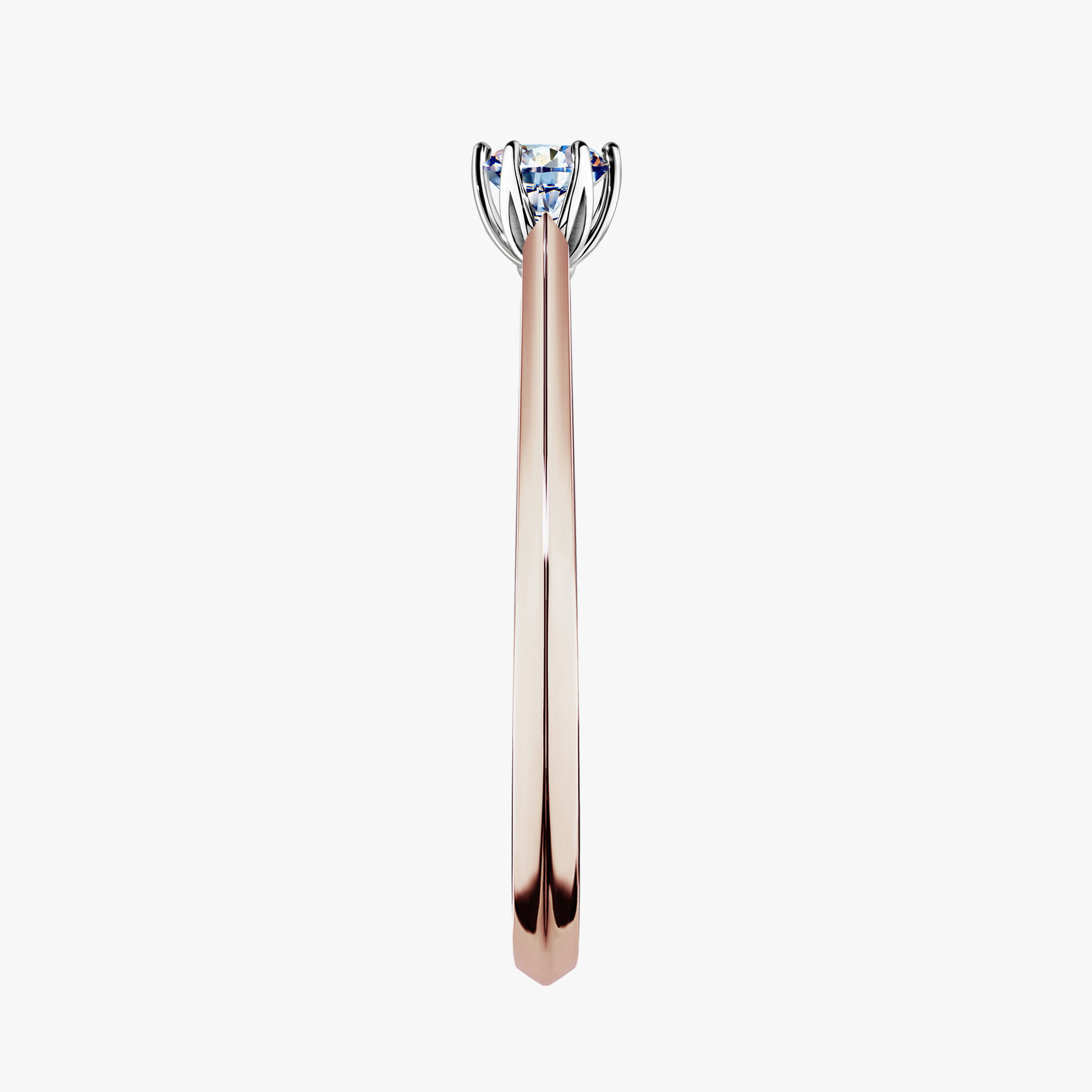 Pierścionek zaręczynowy My Daisy z różowego złota z diamentem laboratoryjnym 0,17ct