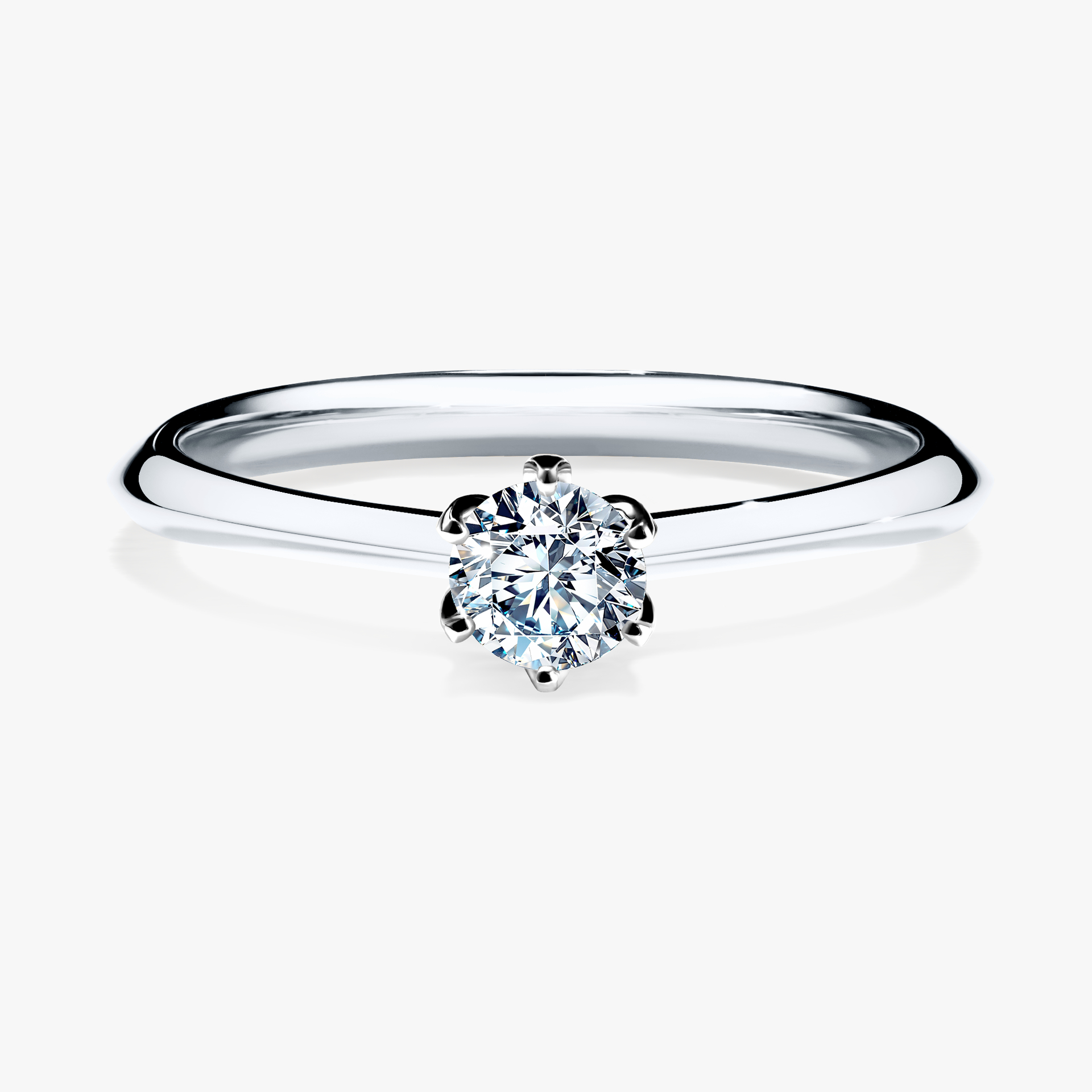Pierścionek zaręczynowy My Daisy z białego złota z diamentem naturalnym 0,25ct