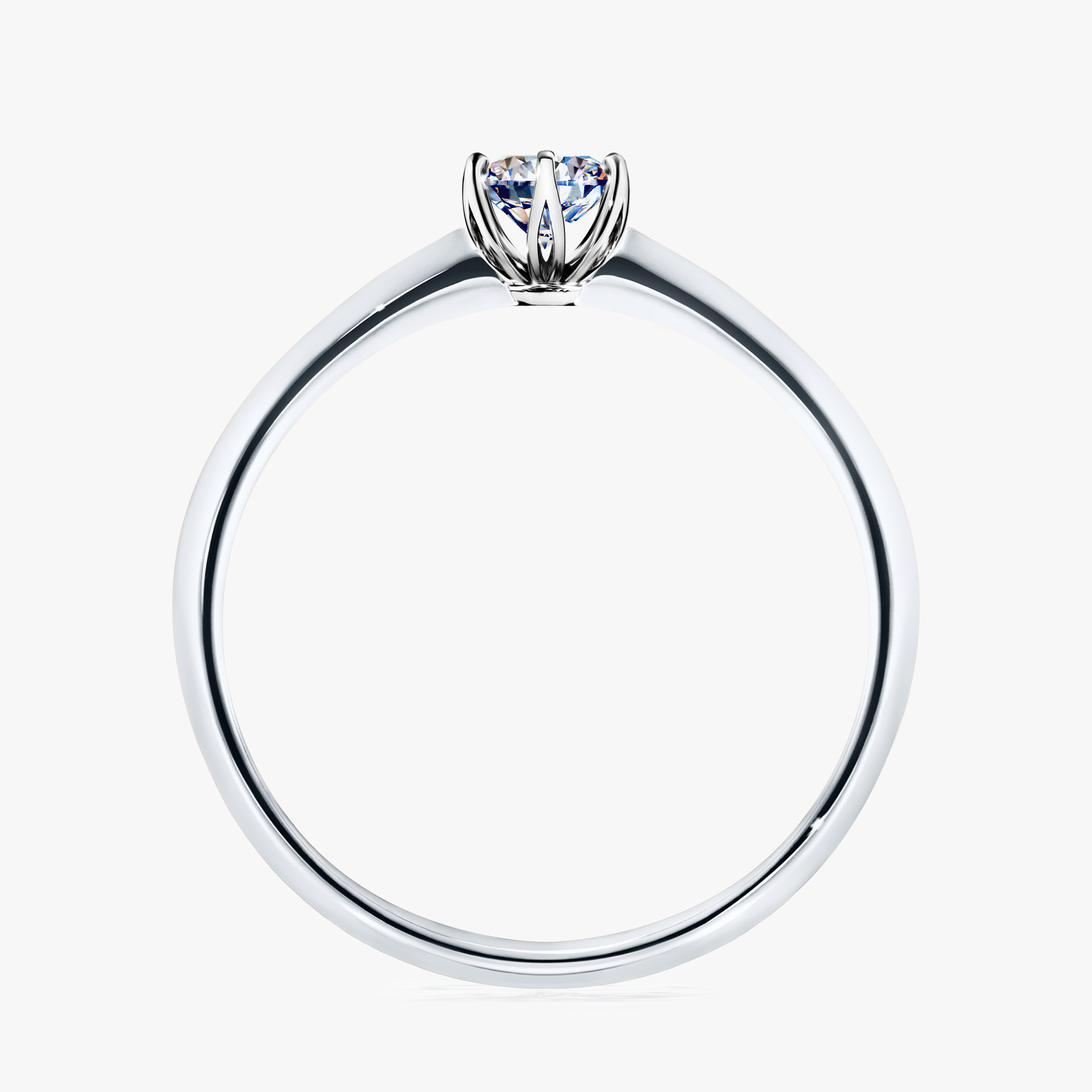 Pierścionek zaręczynowy My Daisy z białego złota z diamentem naturalnym 0,25ct