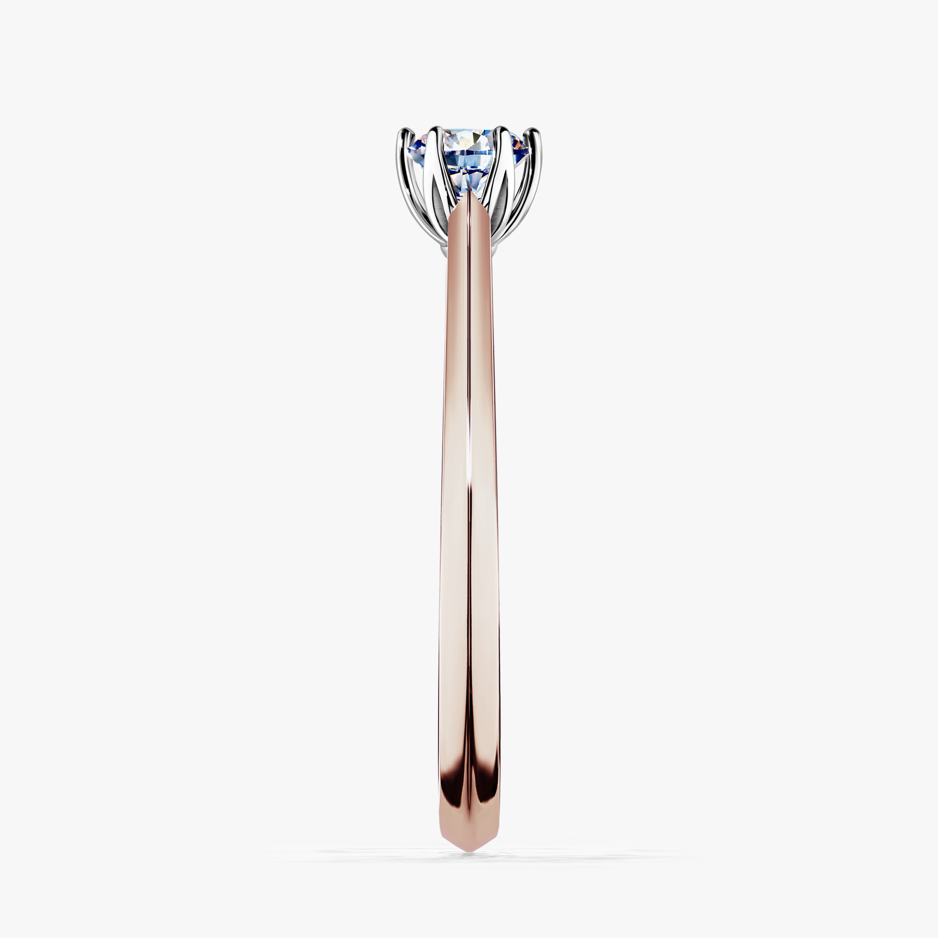 Pierścionek zaręczynowy My Daisy z różowego złota z diamentem laboratoryjnym 0,25ct