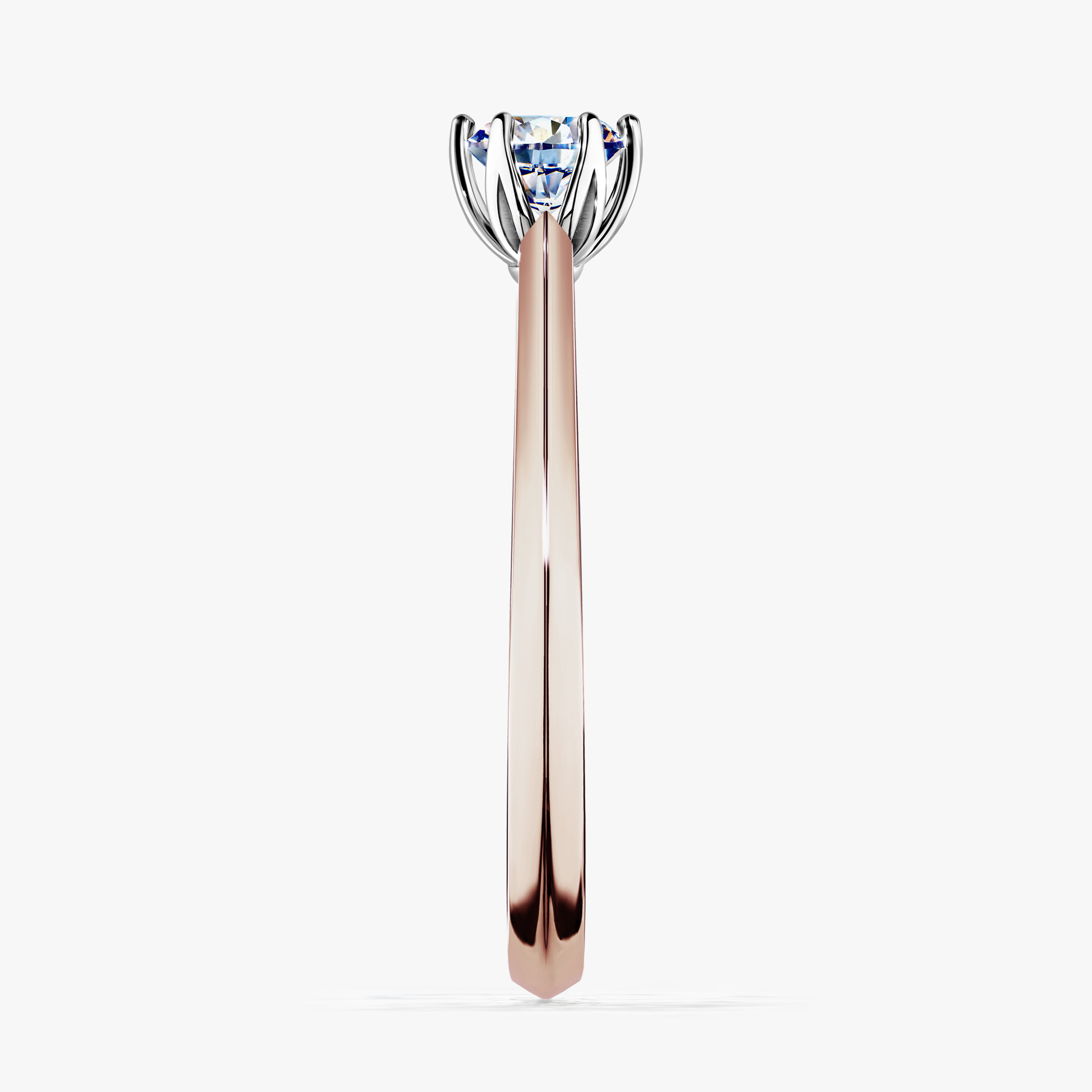 Pierścionek zaręczynowy My Daisy z różowego złota z diamentem laboratoryjnym 0,30ct