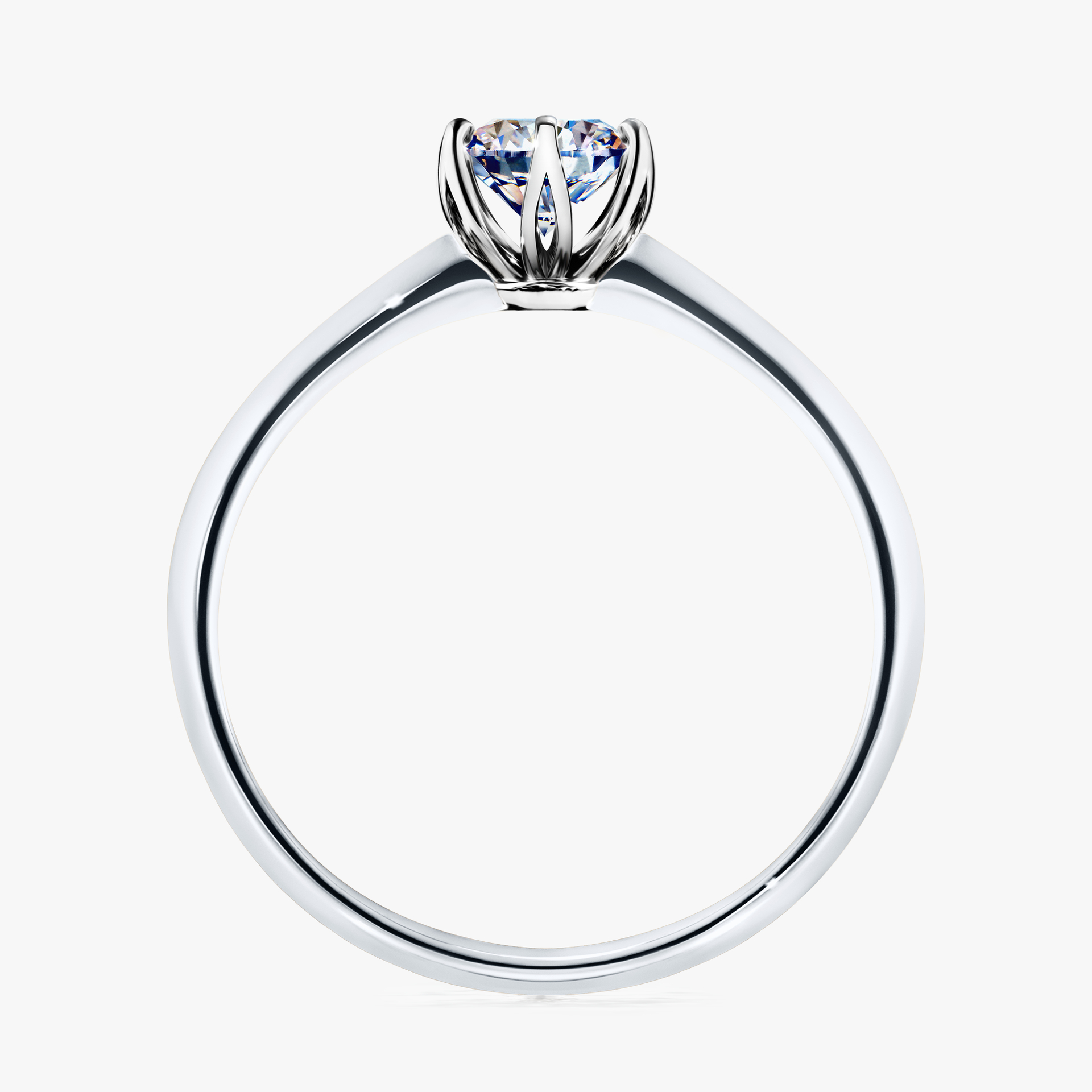 Pierścionek zaręczynowy My Daisy z białego złota z diamentem naturalnym 0,50ct