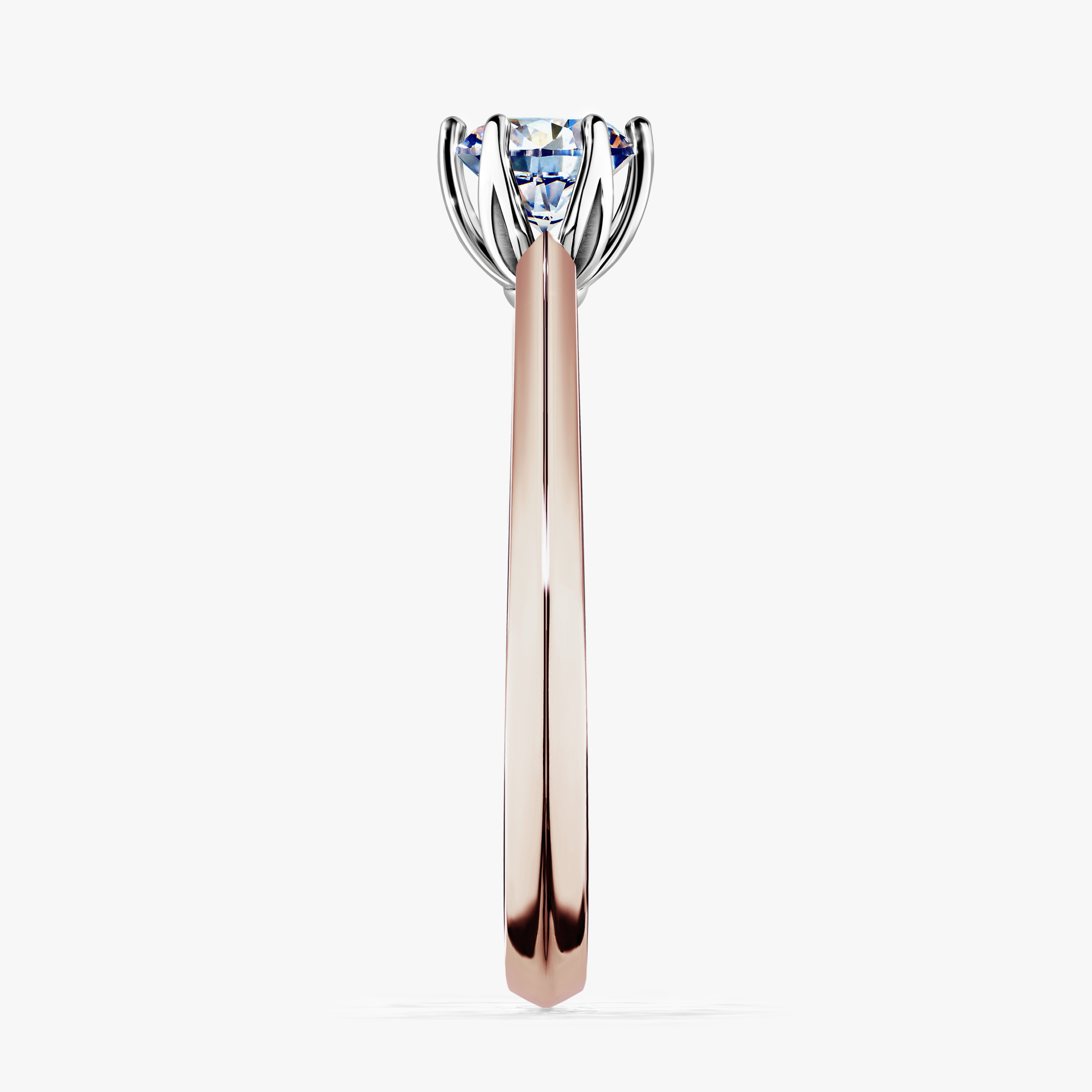 Pierścionek zaręczynowy My Daisy z różowego złota z diamentem laboratoryjnym 0,50ct
