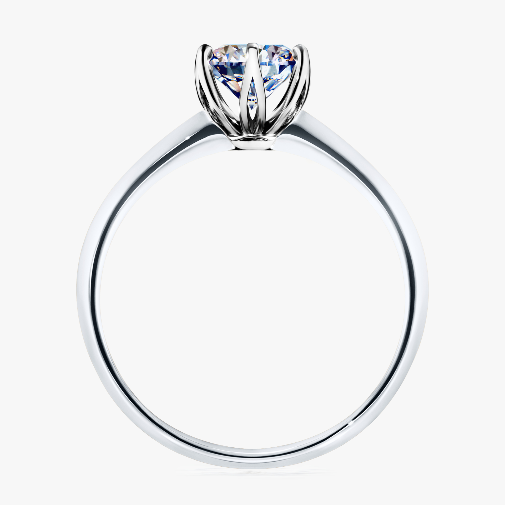Pierścionek zaręczynowy My Daisy z białego złota z diamentem naturalnym 0,80ct