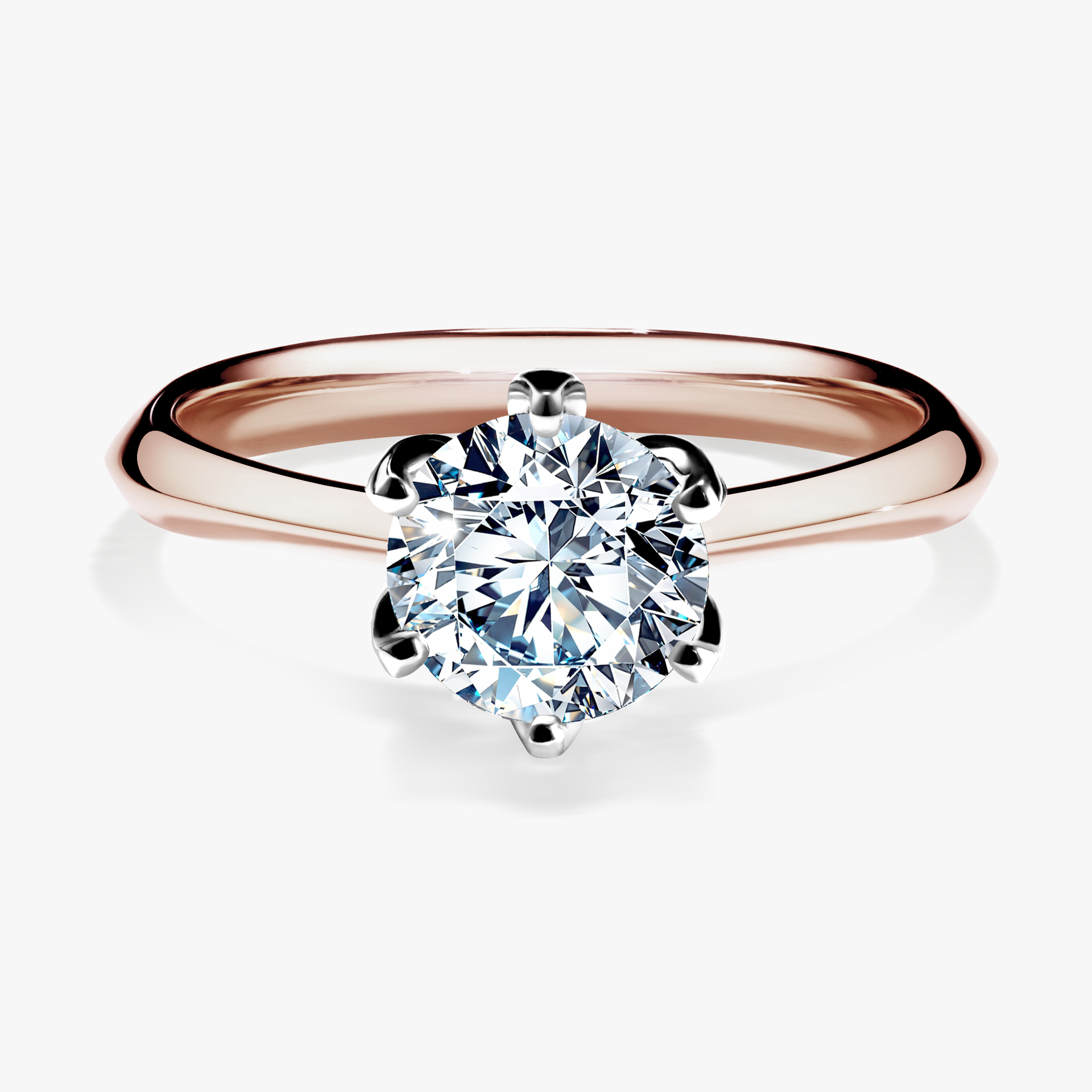 Pierścionek zaręczynowy My Daisy z różowego złota z diamentem naturalnym 1,00ct