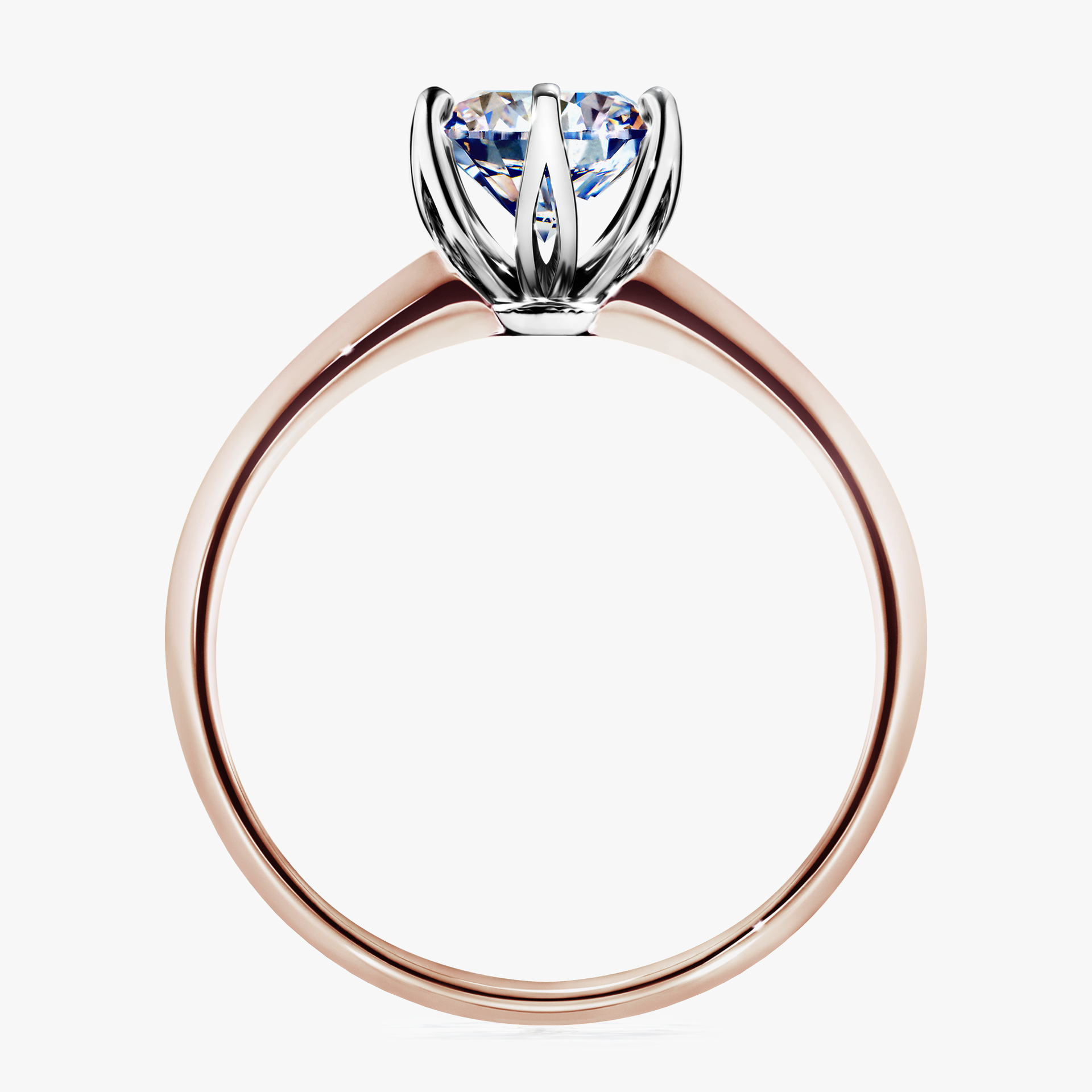Pierścionek zaręczynowy My Daisy z różowego złota z diamentem naturalnym 1,00ct