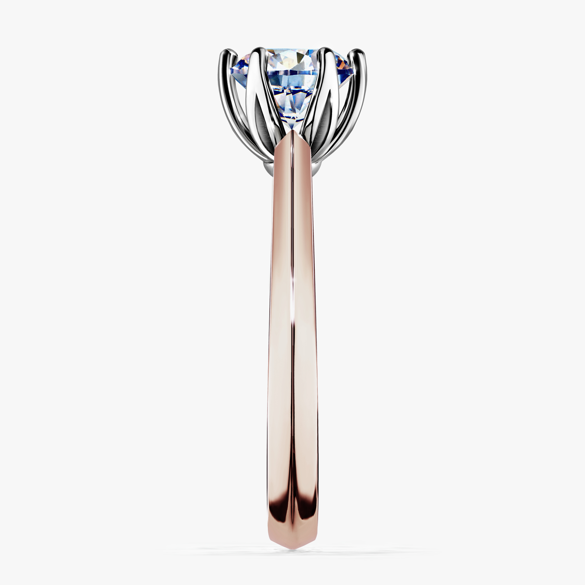 Pierścionek zaręczynowy My Daisy z różowego złota z diamentem naturalnym 1,00ct