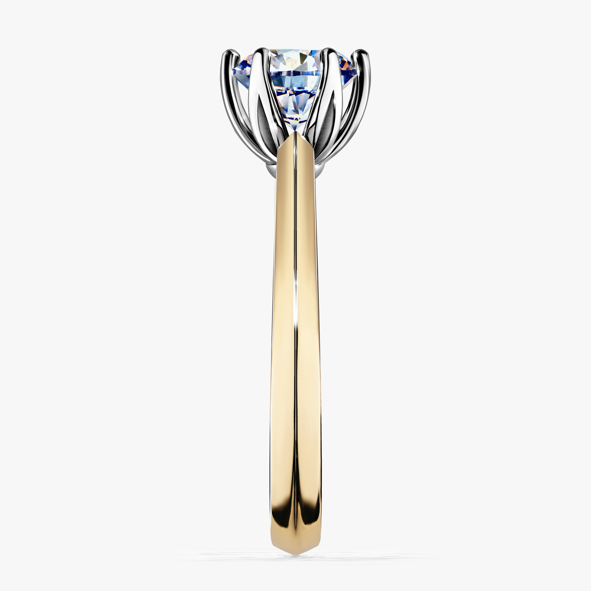 Pierścionek zaręczynowy My Daisy z żółtego złota z diamentem naturalnym 1,00ct