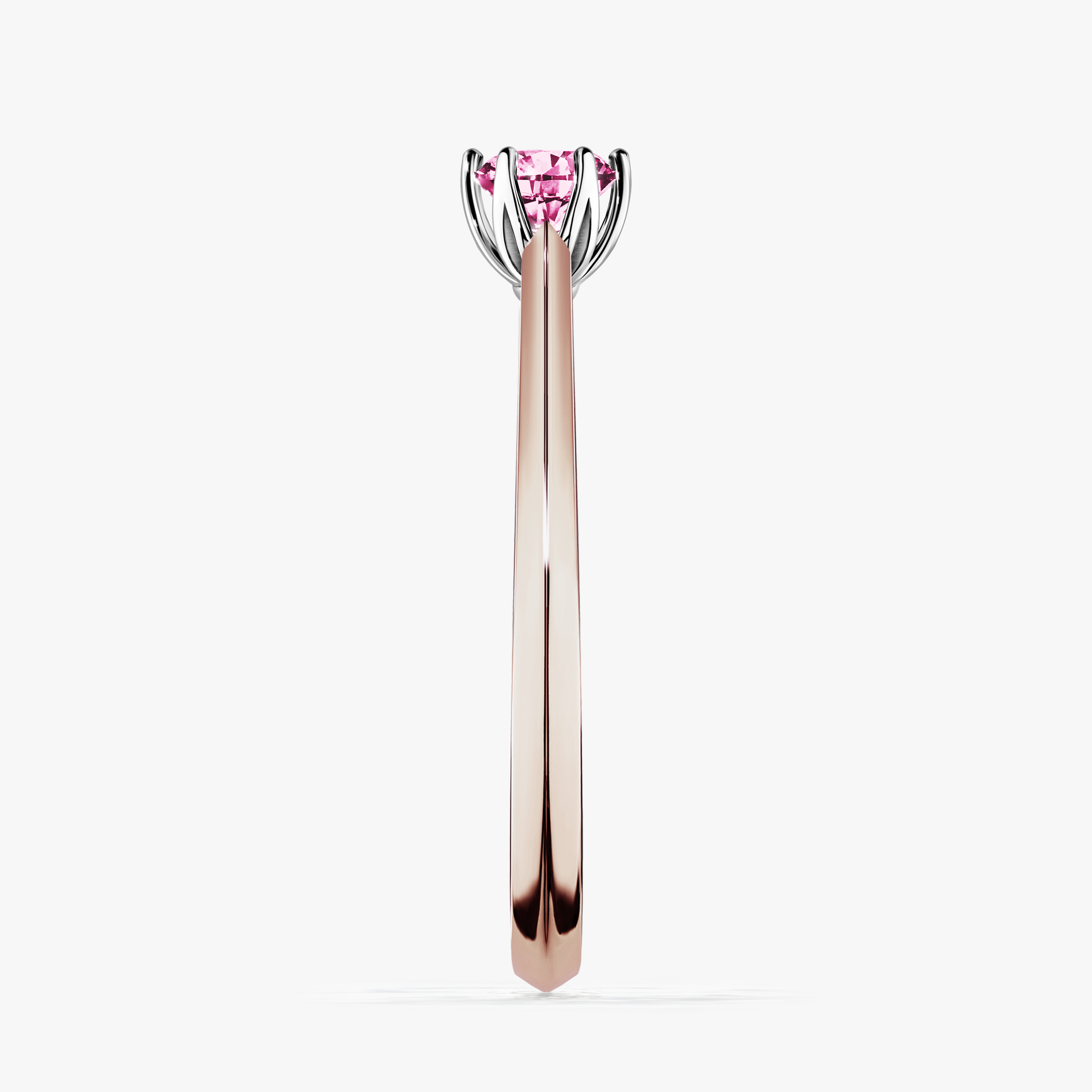 Pierścionek zaręczynowy My Daisy z różowego złota z różowym diamentem 0,25ct