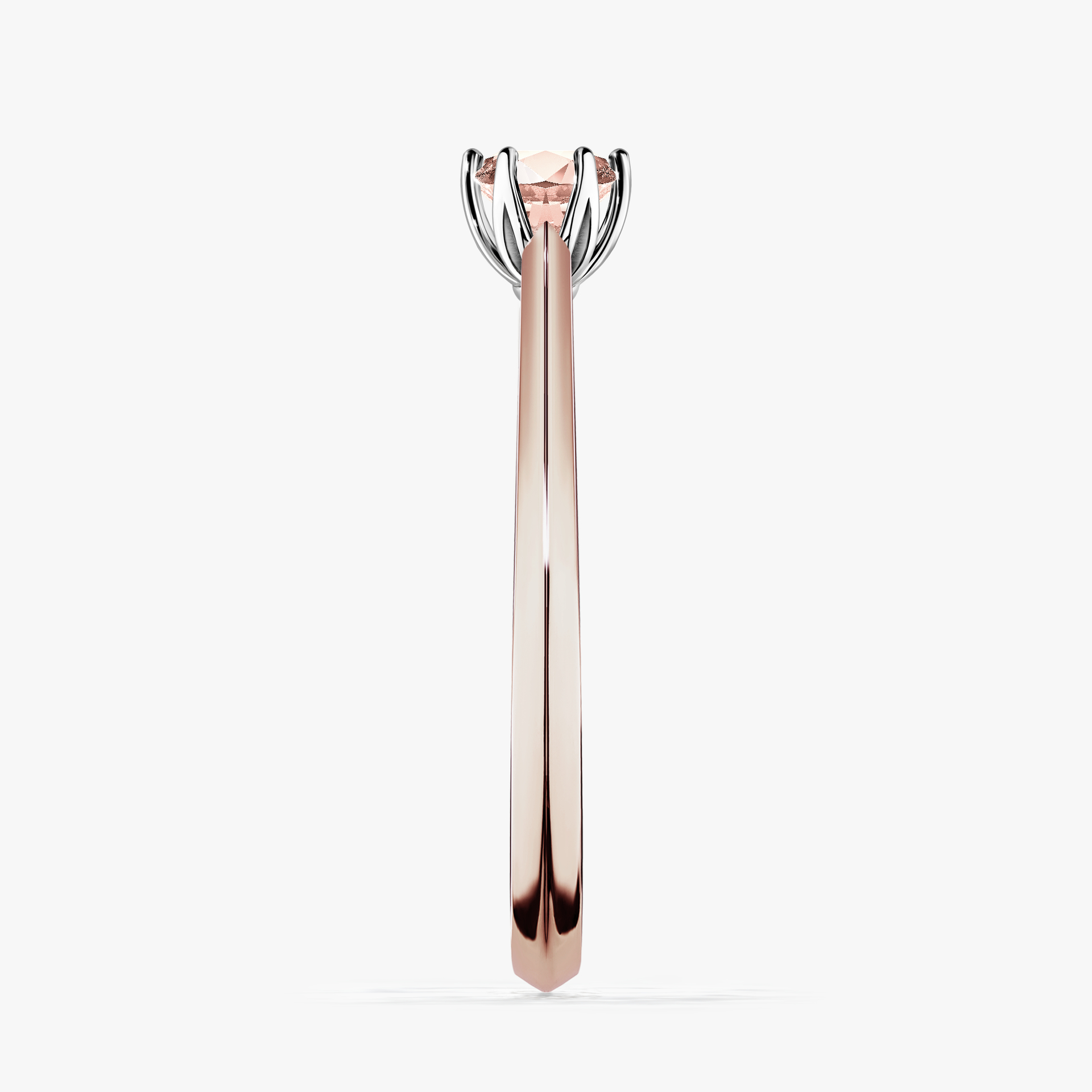 Pierścionek zaręczynowy My Daisy z różowego złota z morganitem 0,25ct