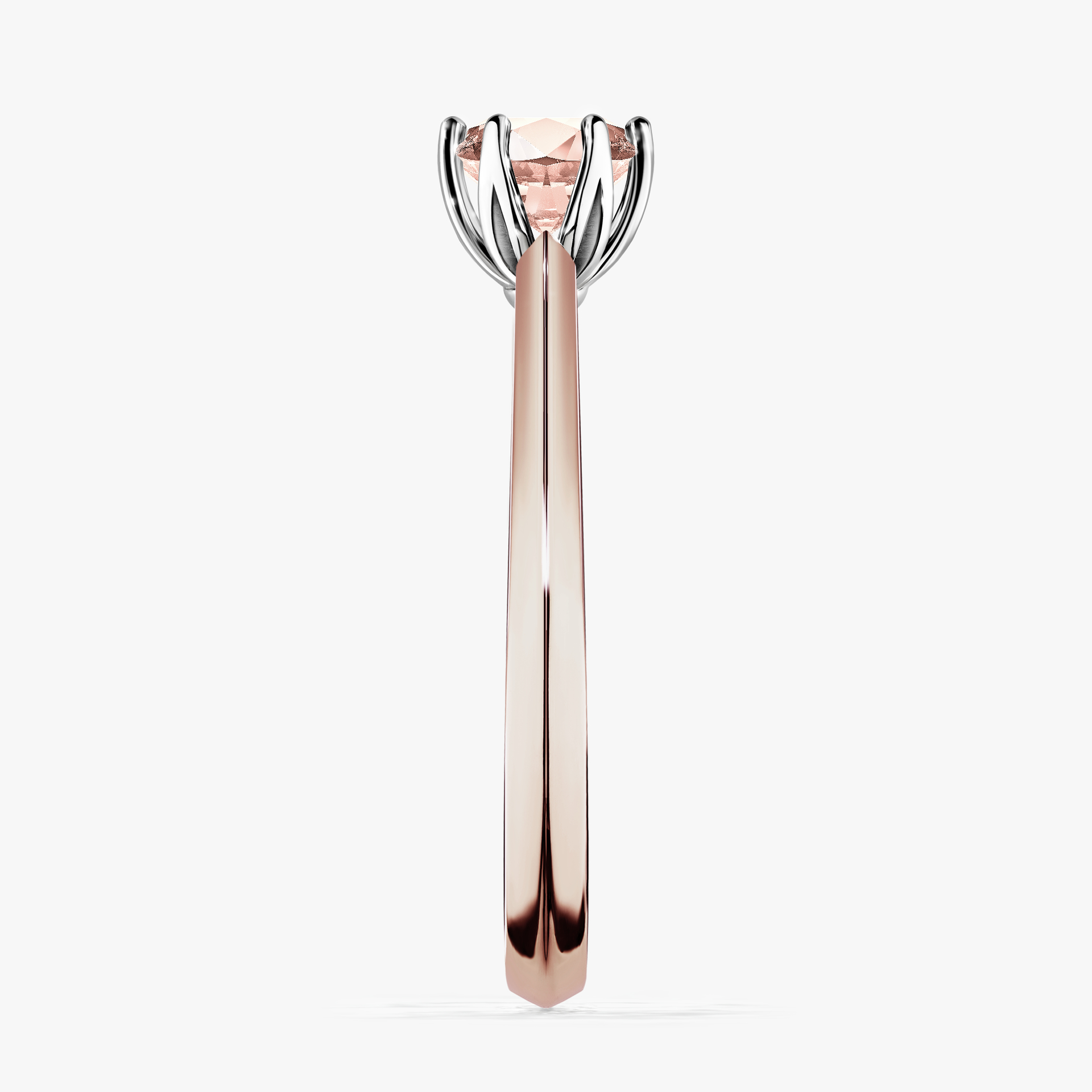Pierścionek zaręczynowy My Daisy z różowego złota z morganitem 0,50ct