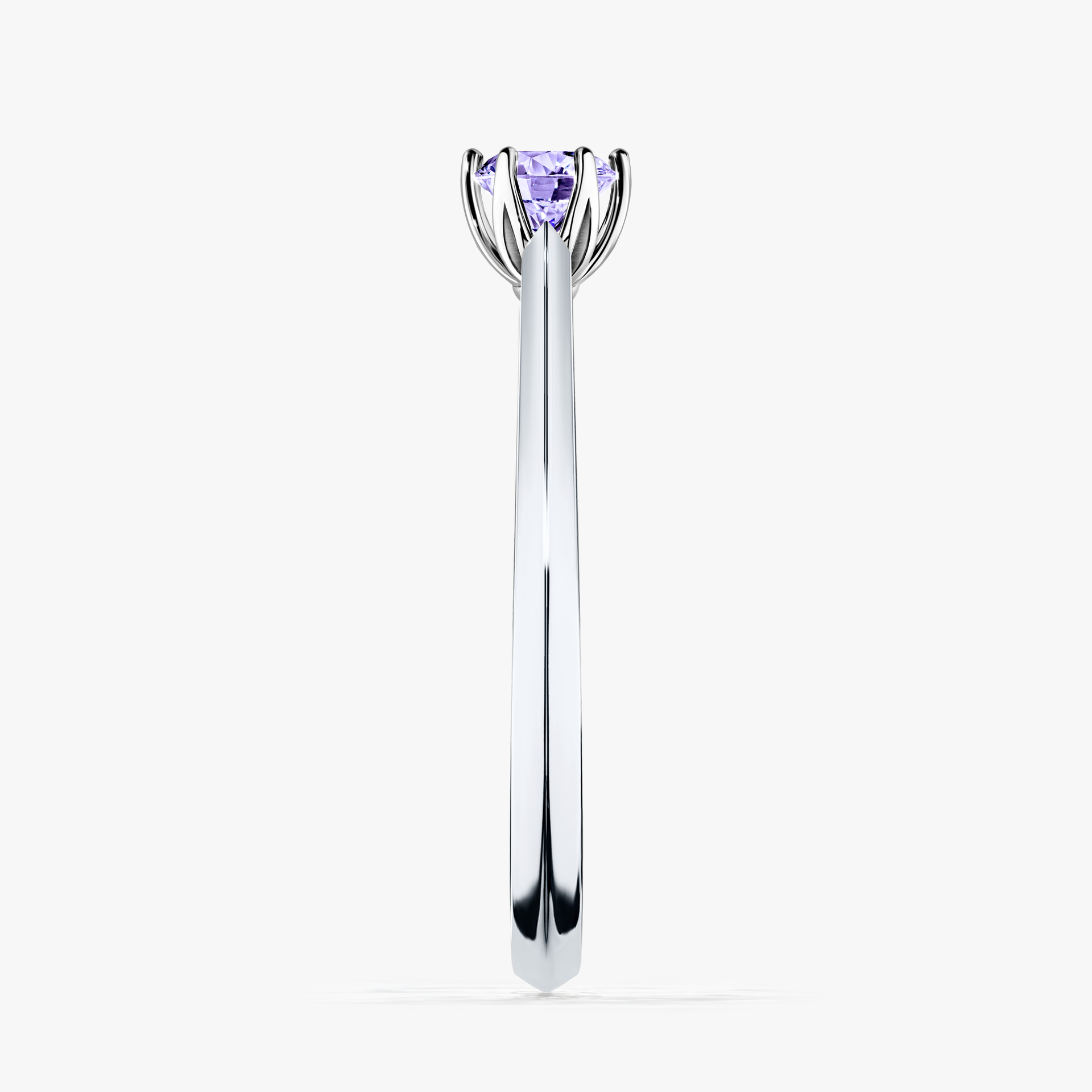 Pierścionek zaręczynowy My Daisy z białego złota z tanzanitem 0,25ct