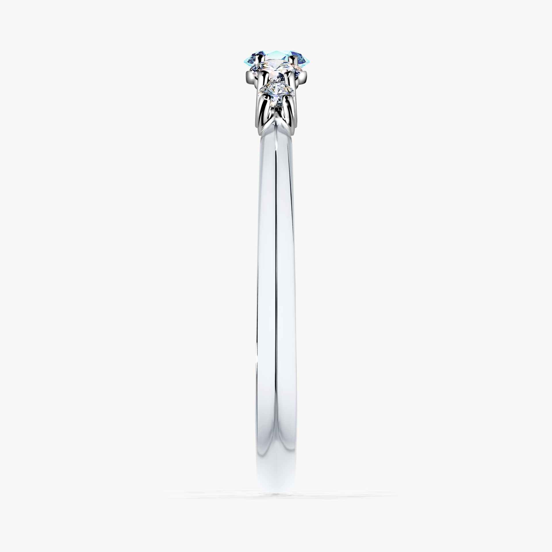 Pierścionek zaręczynowy My Darling z białego złota z akwamarynem 0,22ct