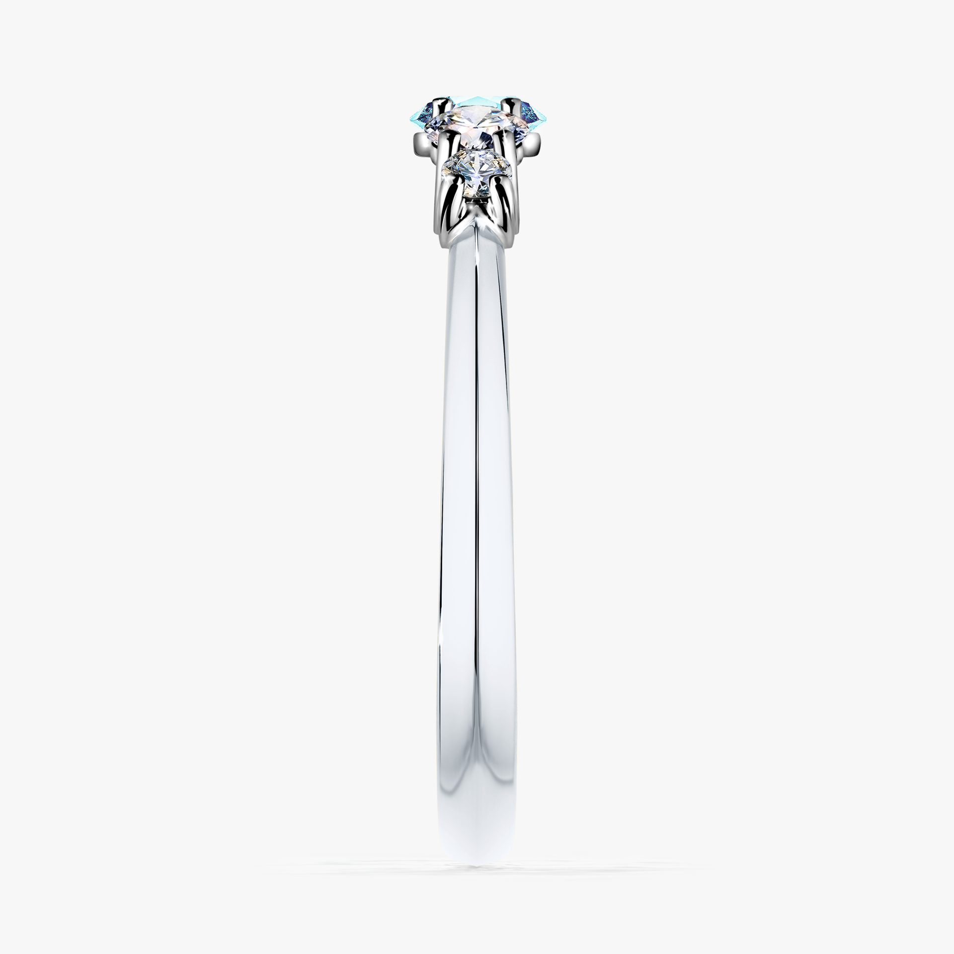 Pierścionek zaręczynowy My Darling z białego złota z akwamarynem 0,53ct