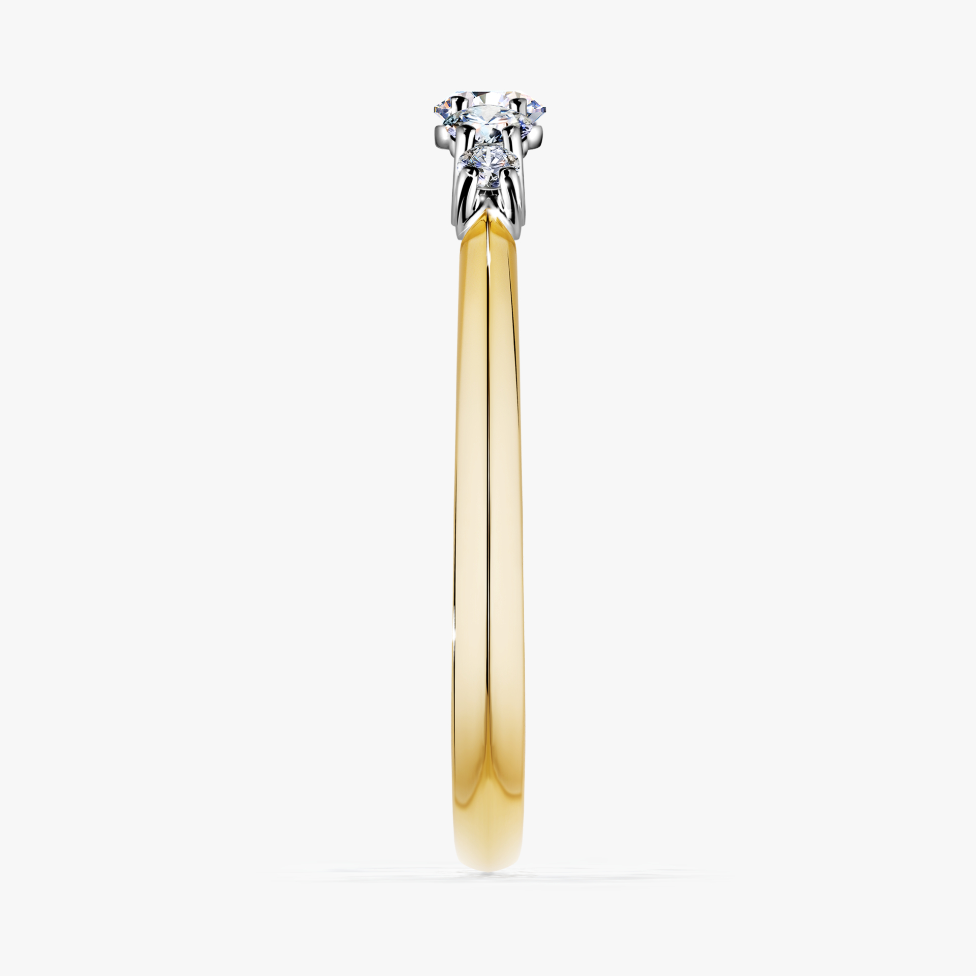 Pierścionek zaręczynowy My Darling z żółtego złota z diamentem naturalnym 0,22ct